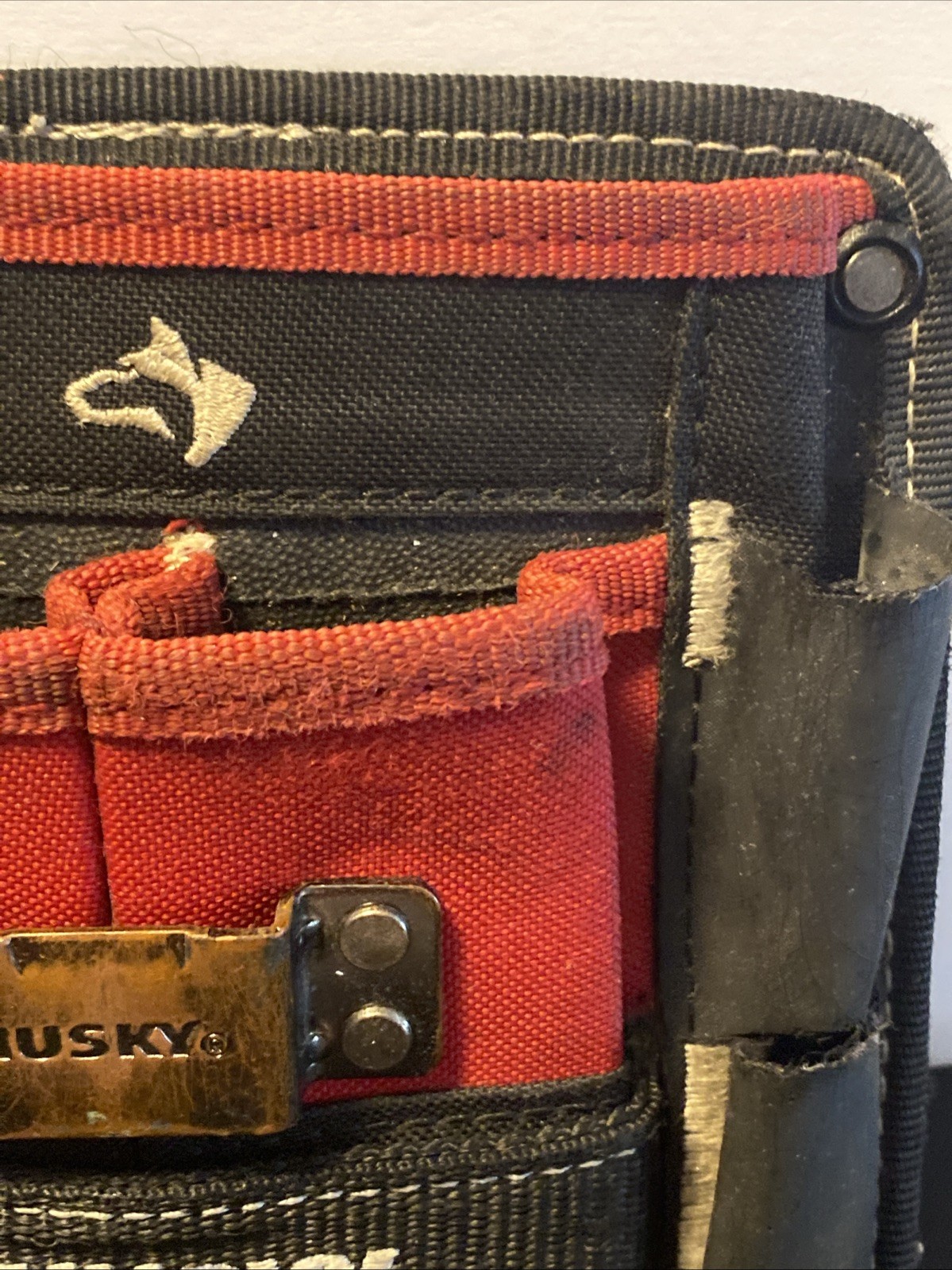 Husky 7 in. 3-Pocket Clip On Tool Belt Pouch Pre-owned