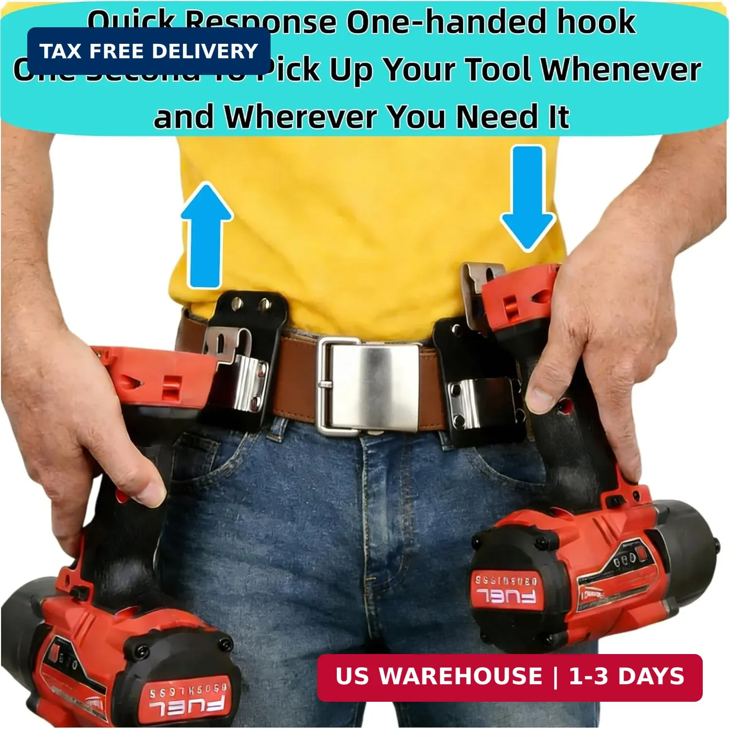 Drill Holder Belt Clip Holster for Cordless Drill Impact Driver Screwgun Fits 63