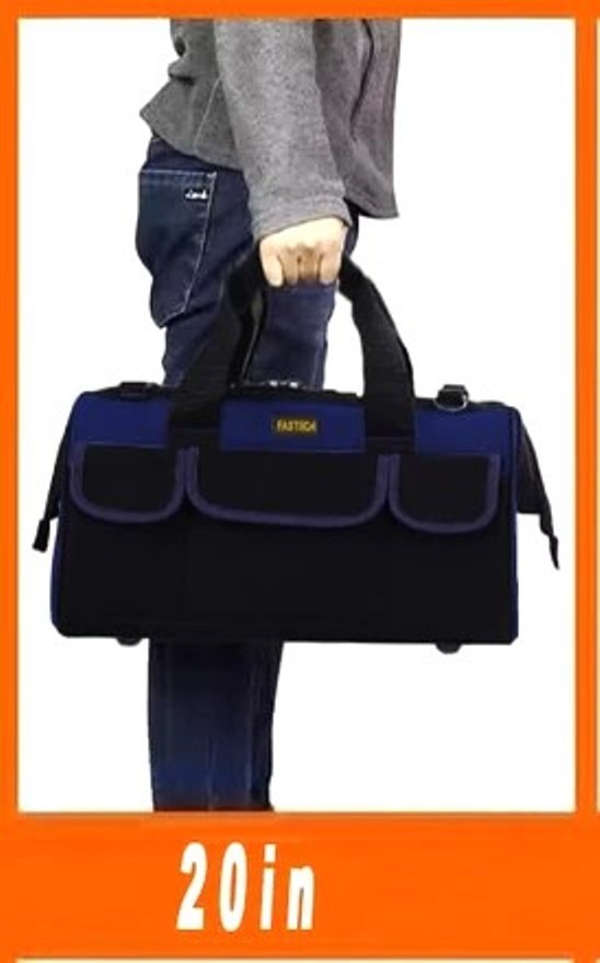 FASTECH UNISEX 20 INCH HEAVY DUTY TOOL BAG TOOL STORAGE, CARRIER & ORGANIZER