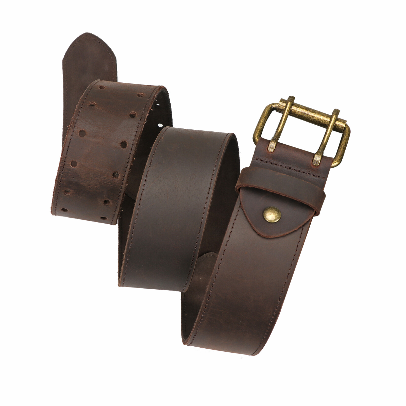 Tourbon Leather Tools Carry Holster Belt Workshop Double Roller Buckle Rig Belt✅