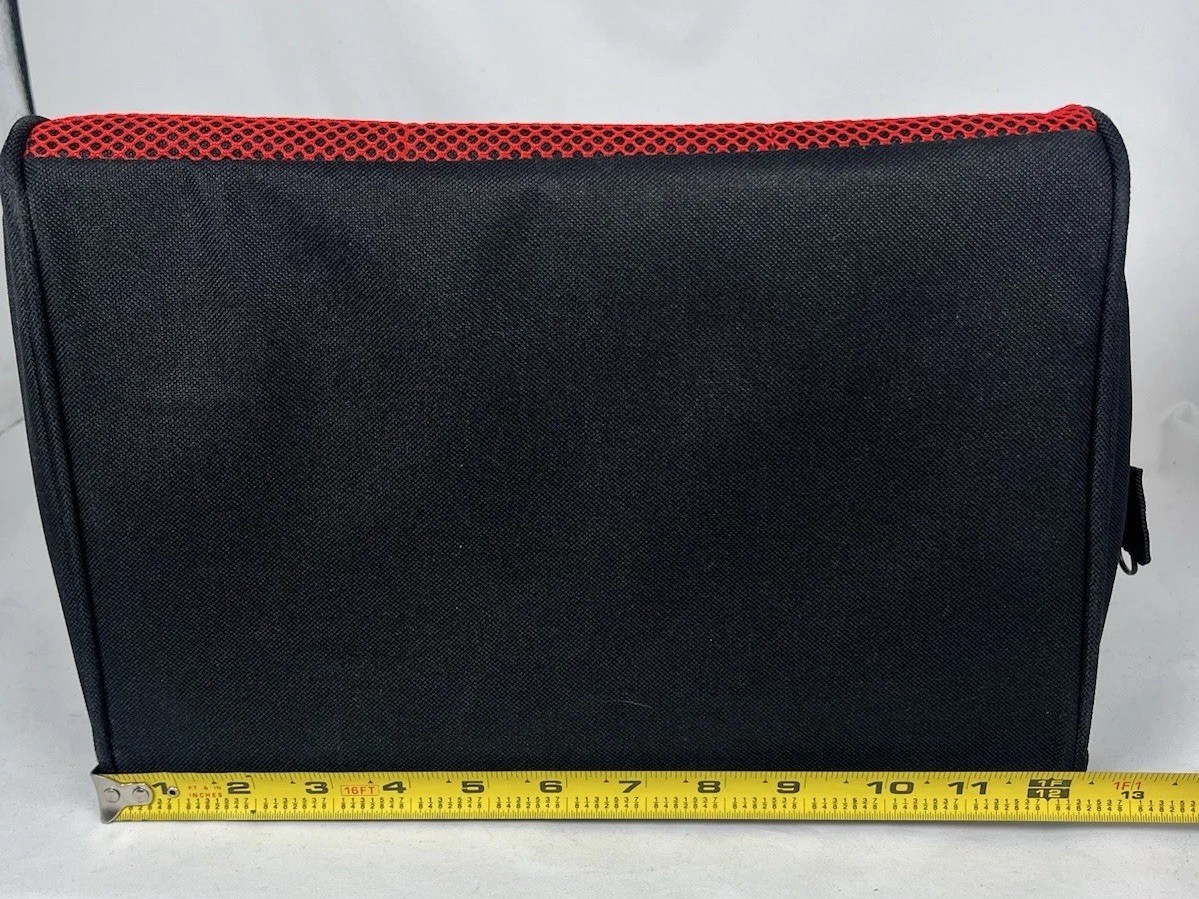 NWT Craftsman 13 in W X 9.75 in H Wide Mouth Tool Bag 6 Pocket Black/Red 513100