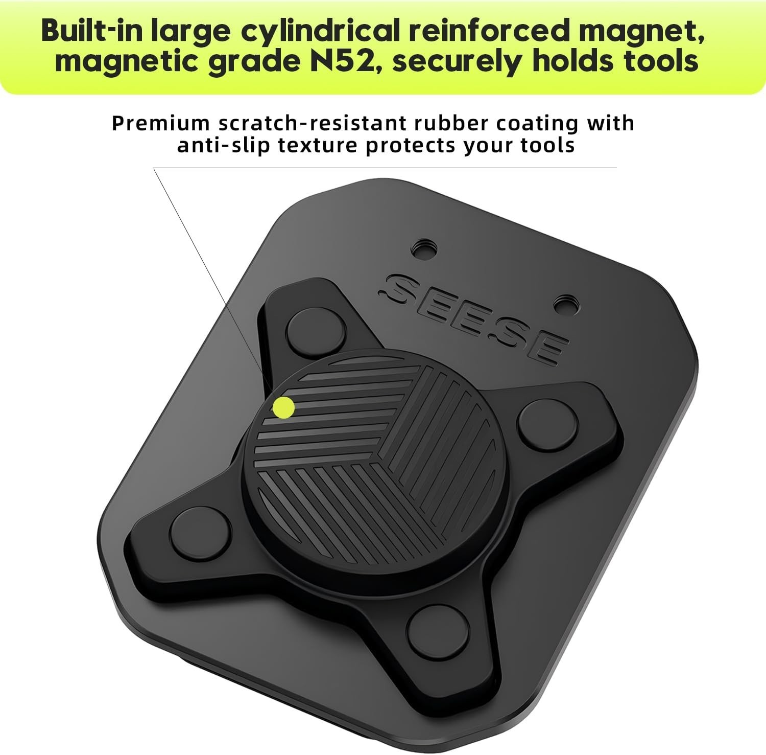 SEESE Magnetic Tool Holder Belt Clip, Power and Hand Tools Secure Grip