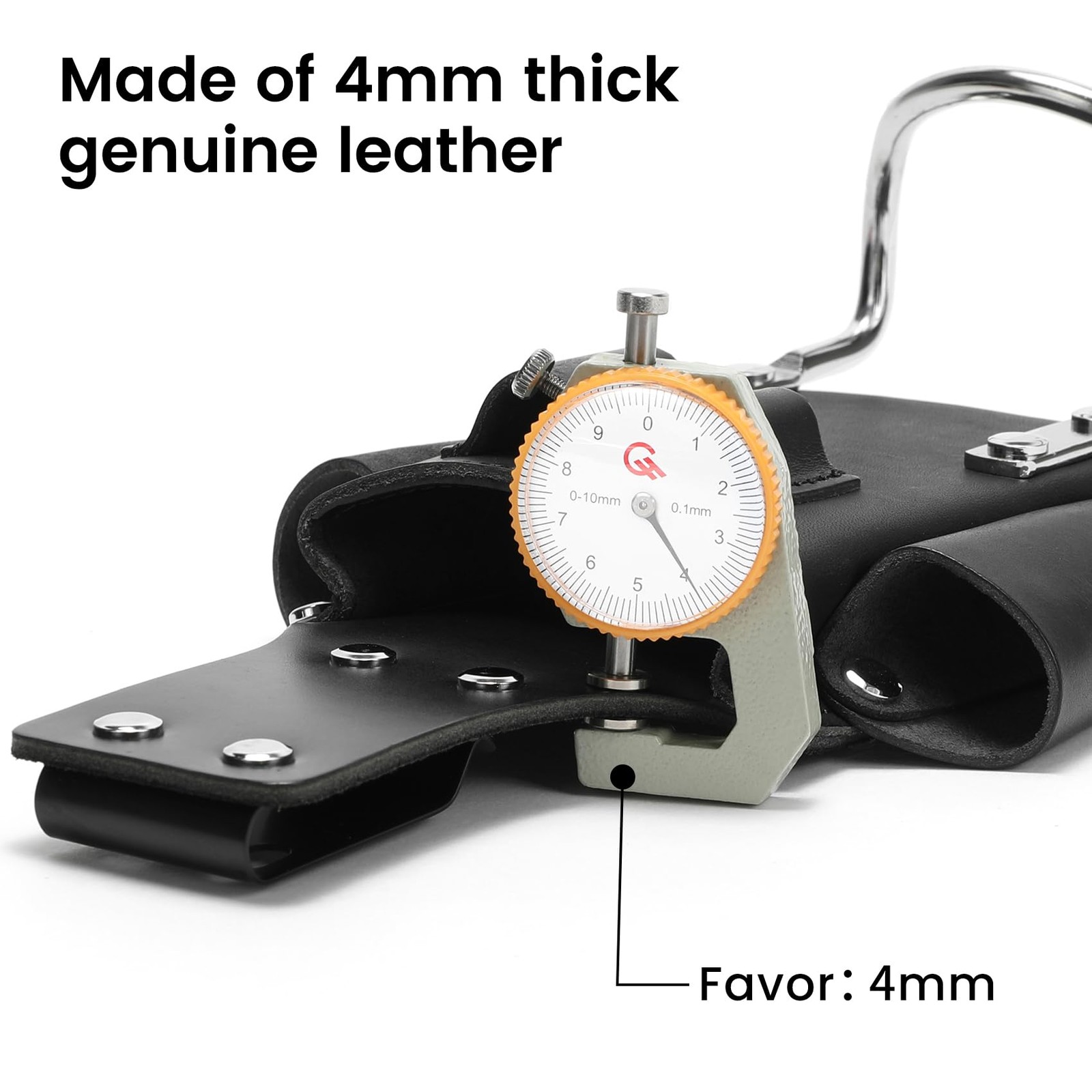 Small Leather Tool Pouch – 6-in-1 Heavy Top Grain Leather Small Tool Pouch wi…