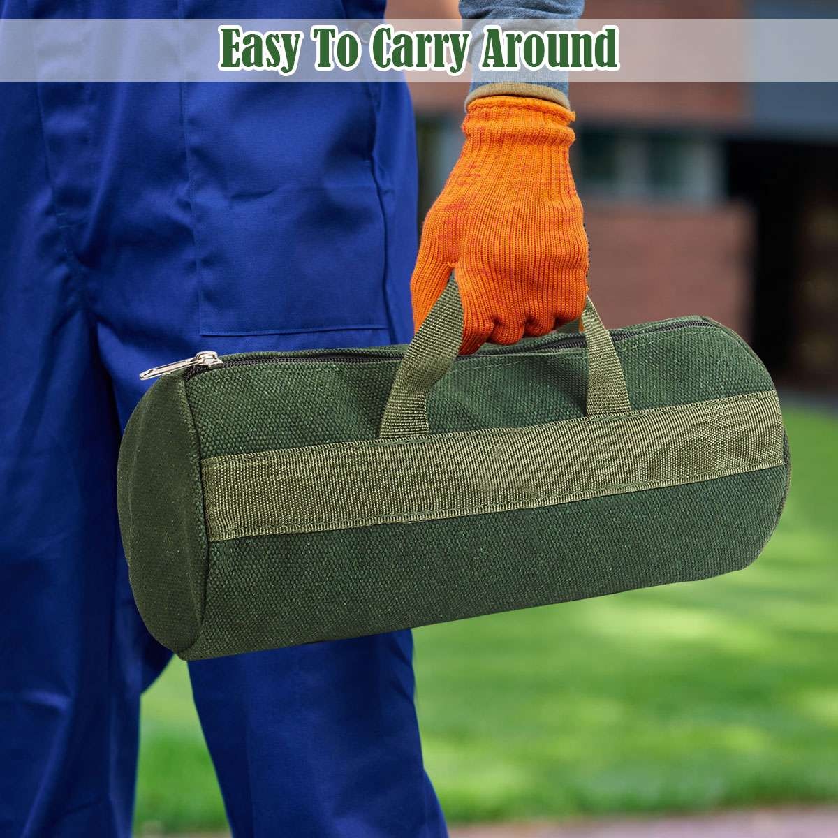 Canvas Tool Bag Heavy Duty Carry Tote Storage Work Utility Mechanic Military Bag