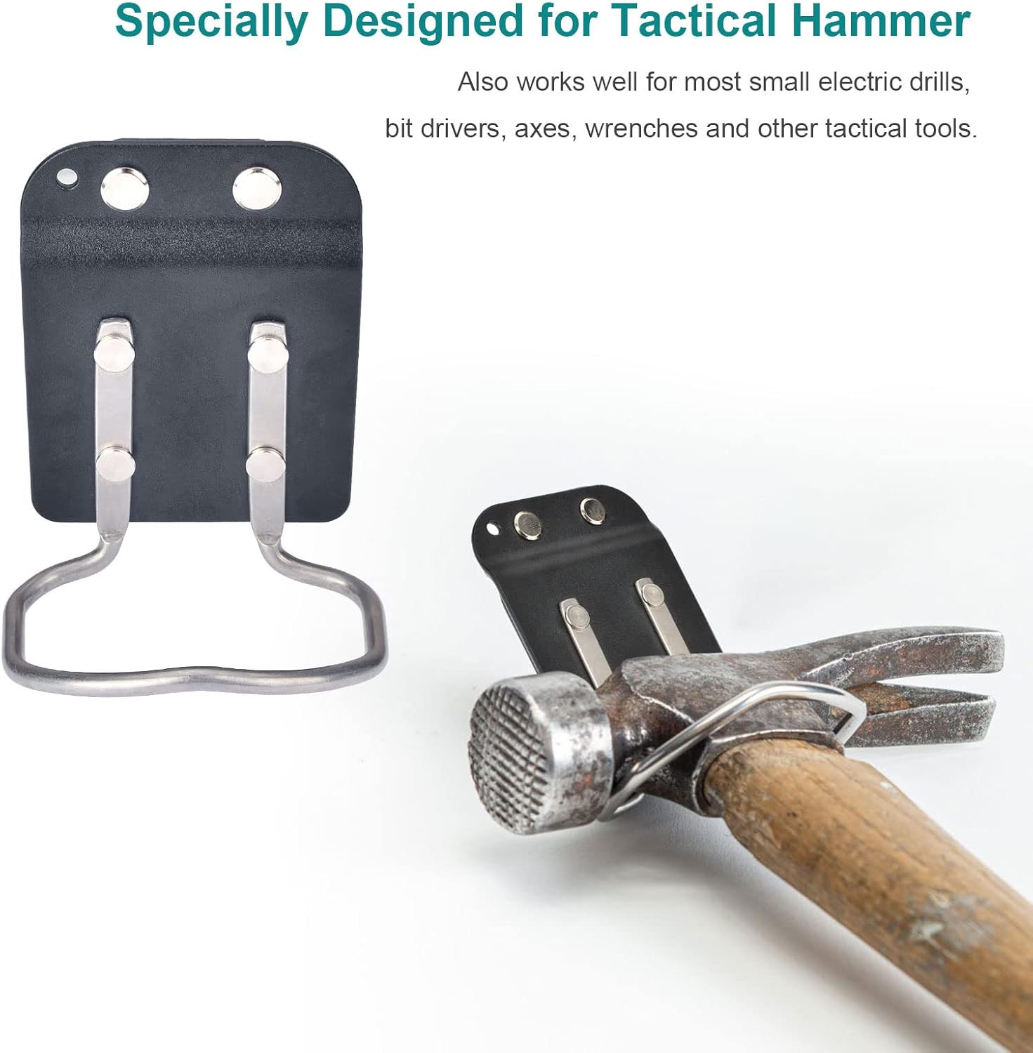 b Hammer Loop for 2″ Belt, Hammer Holder Belt Clip, Hammer Holster Clip on Rock