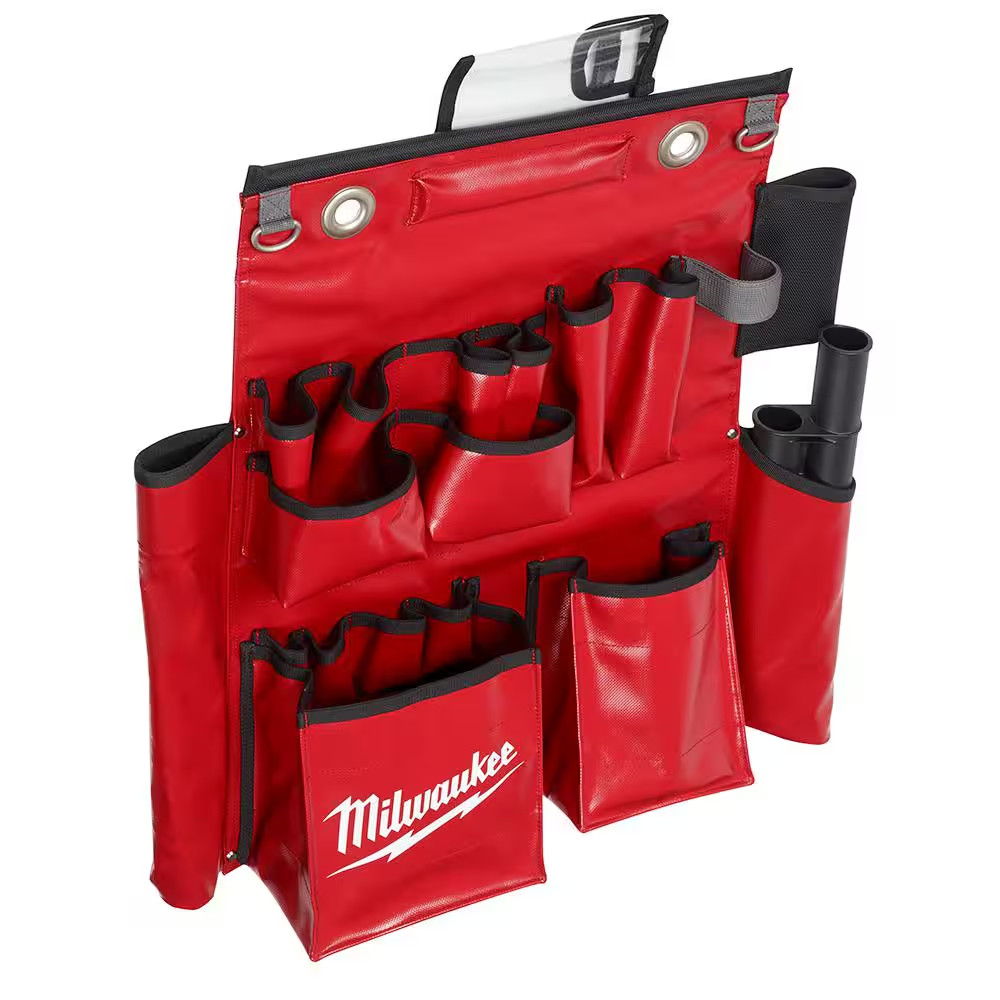 Lineman’S Compact Aerial Tool Apron with 3 In. Bucket Hooks