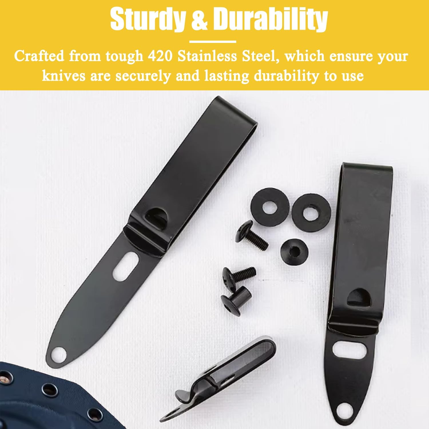 Kydex Belt Clip Knife Sheath Kit, Stainless Steel Kydex DIY Holster Kit, Knif…
