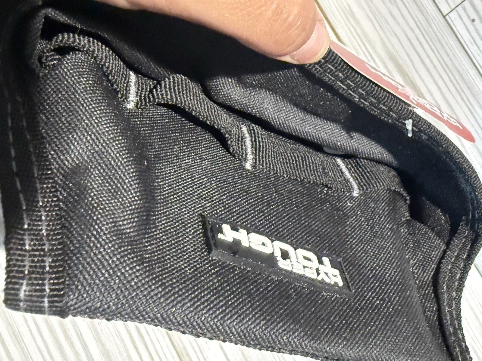 HYPER Tough Tool Pouch 4-Way Carry System Fabric Black Snap Tape Loop Hook