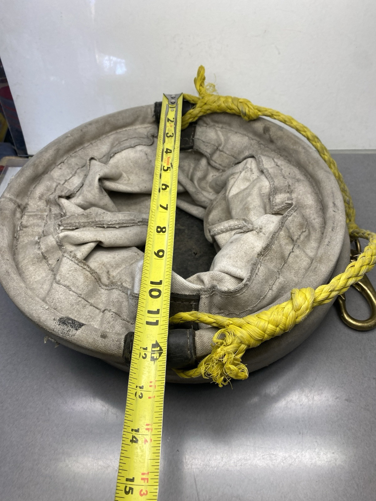 Vintage Estex Lineman Tool Canvas Bag Brass Clip Few Small Holes 80 Lbs