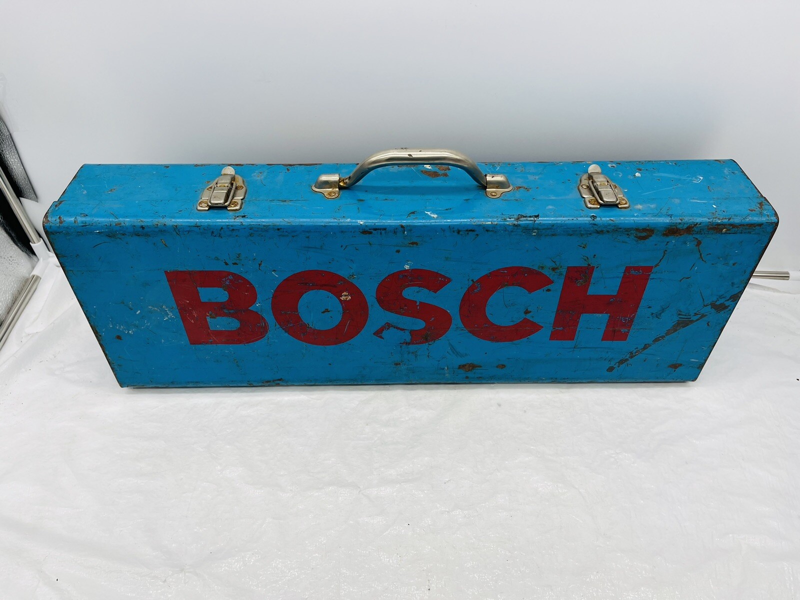 Vintage BOSCH Reciprocating Saw CASE ONLY Metal Box w/Handle & Clasps