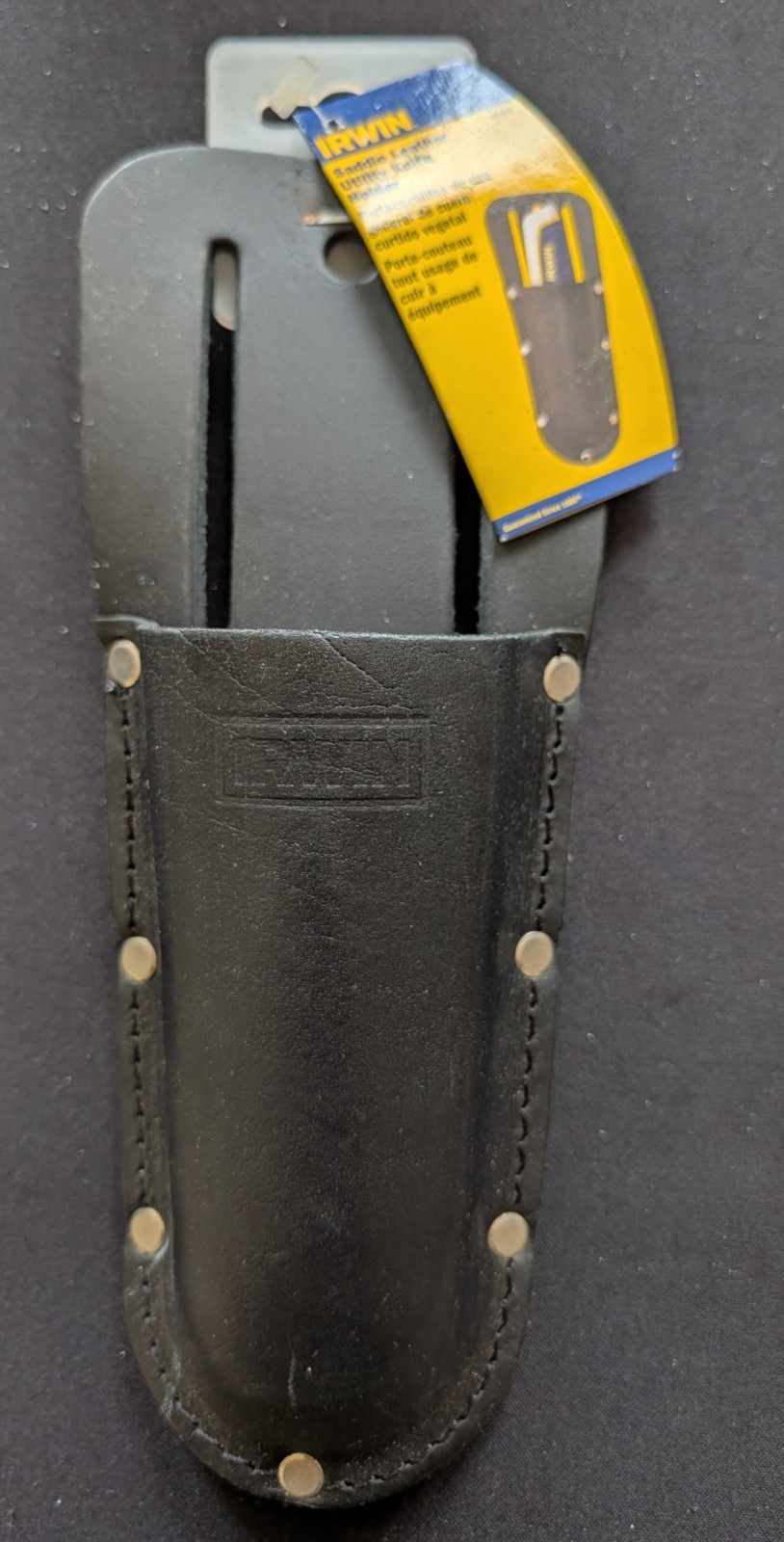 Vintage IRWIN Saddle Leather Utility Knife Holder Pouch Model 4031018 – NEW