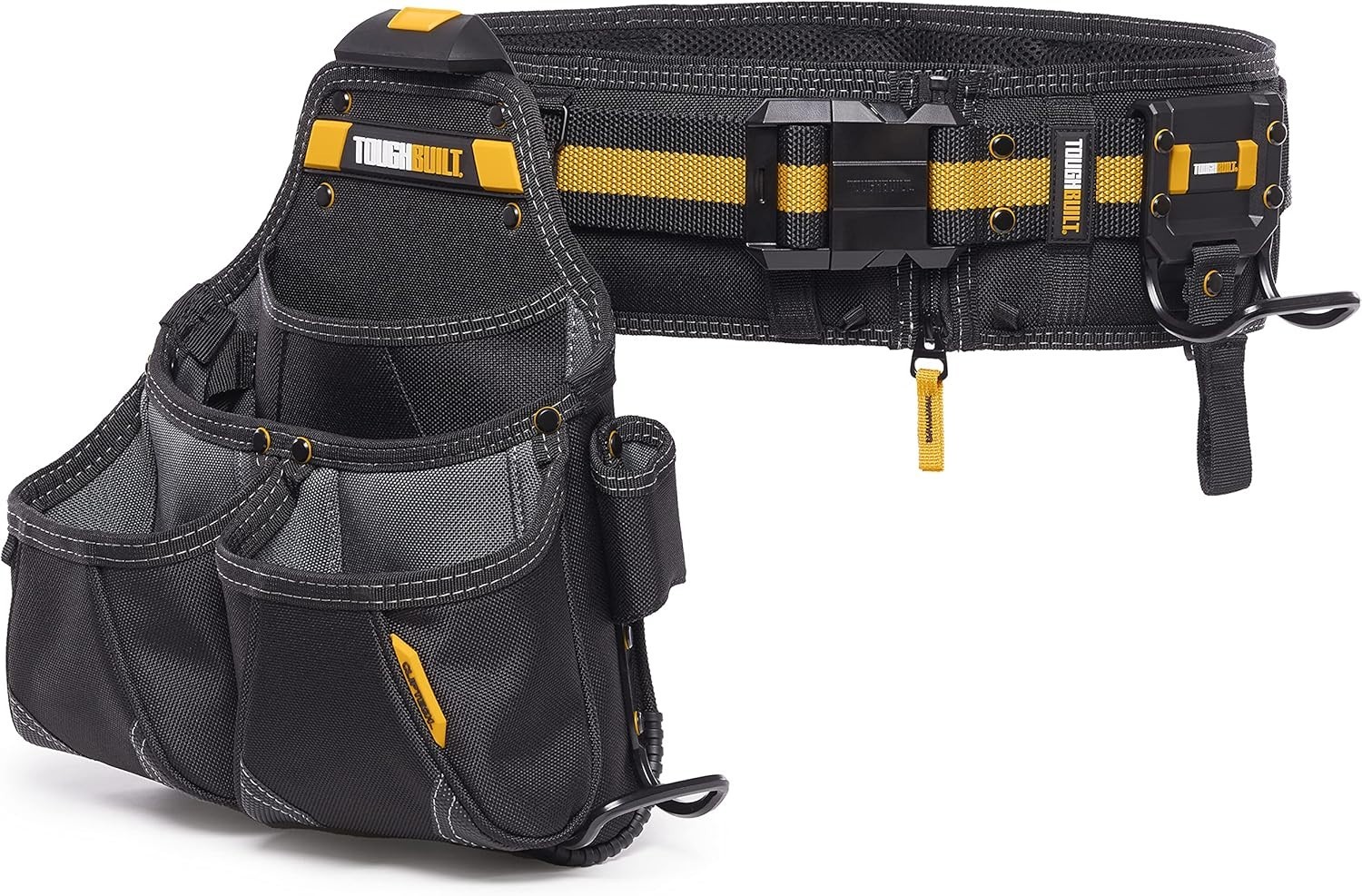 ToughBuilt ClipTech Series – 3-Piece Pro Framer Tool Belt Set 2 Pouches