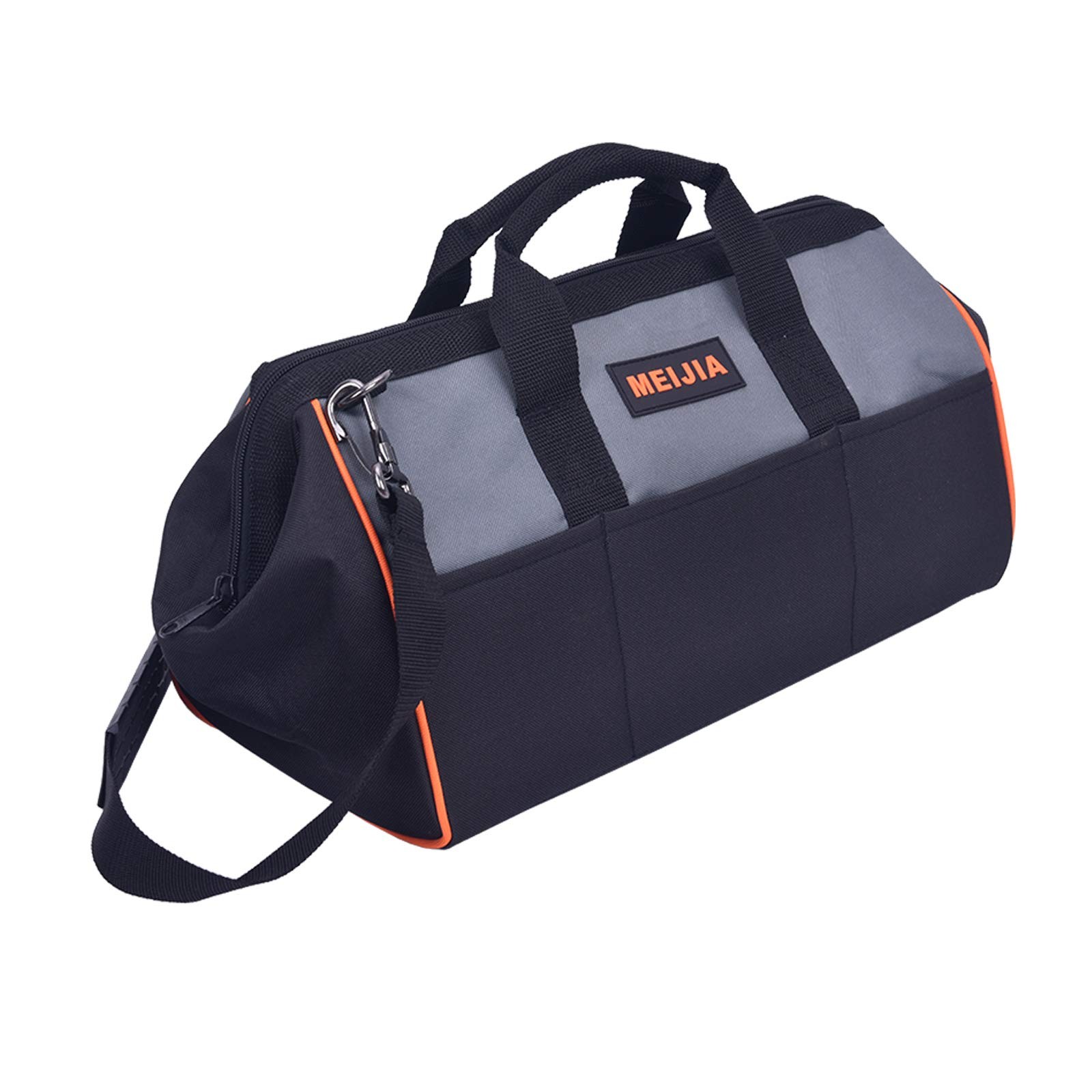 16 Inch Portable Wide Mouth Heavy Duty Tool Bag Multi Pocket Storage Tote