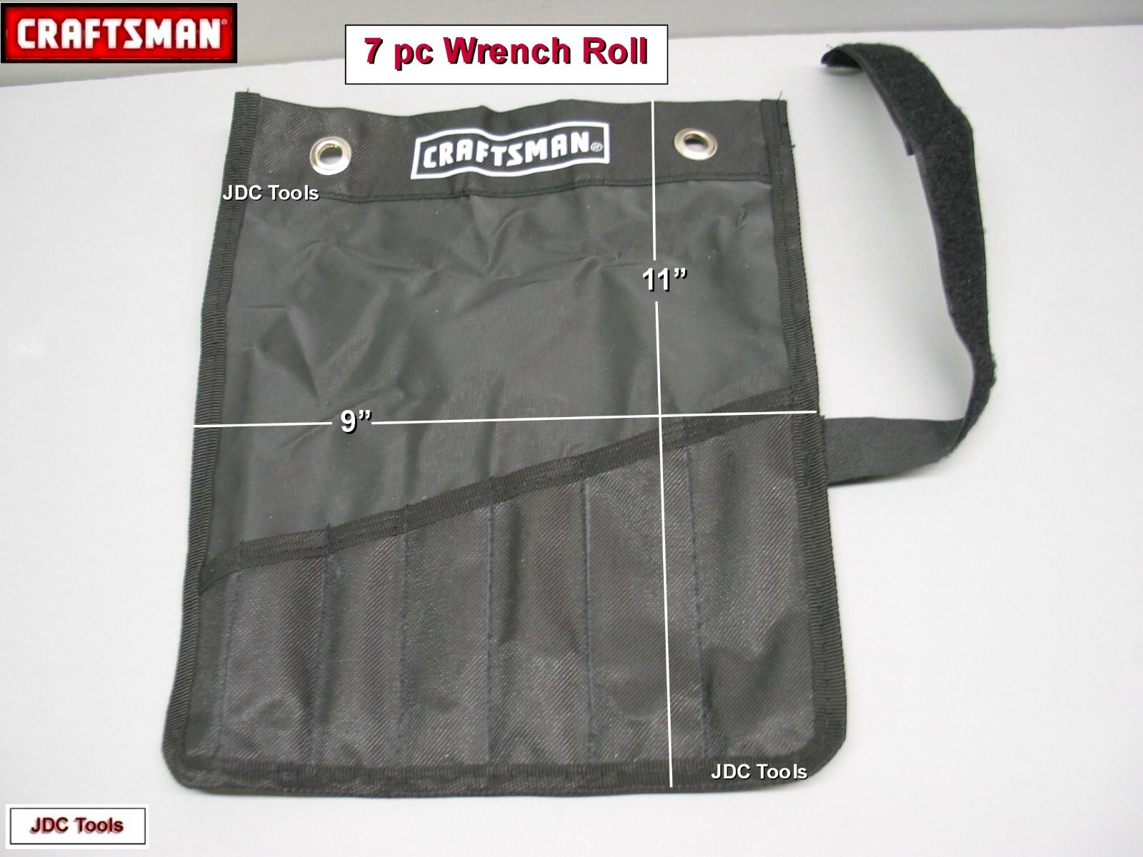 CRAFTSMAN WRENCH ROLL 7 POCKET – HANG OR ROLL UP
