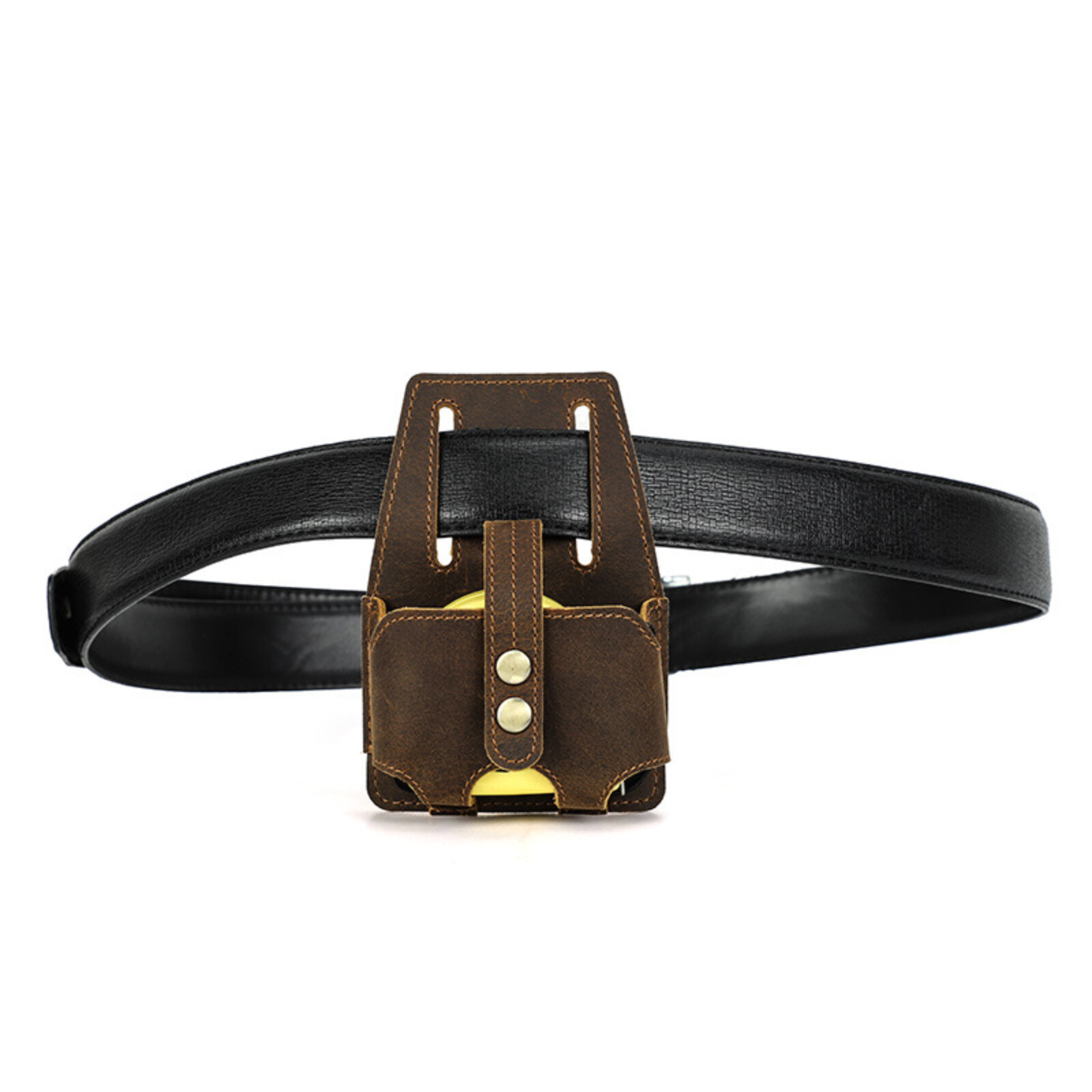 Leather Tape Measure Holder 5m Belt Pouch Tool Organizer for Construction DIY