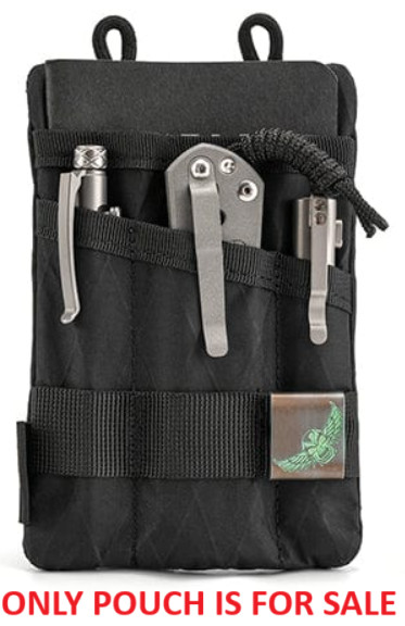 Viperade VE1 Organizer Pouch Black EDC Pockets MOLLE Strap 500D Oxford Fabric