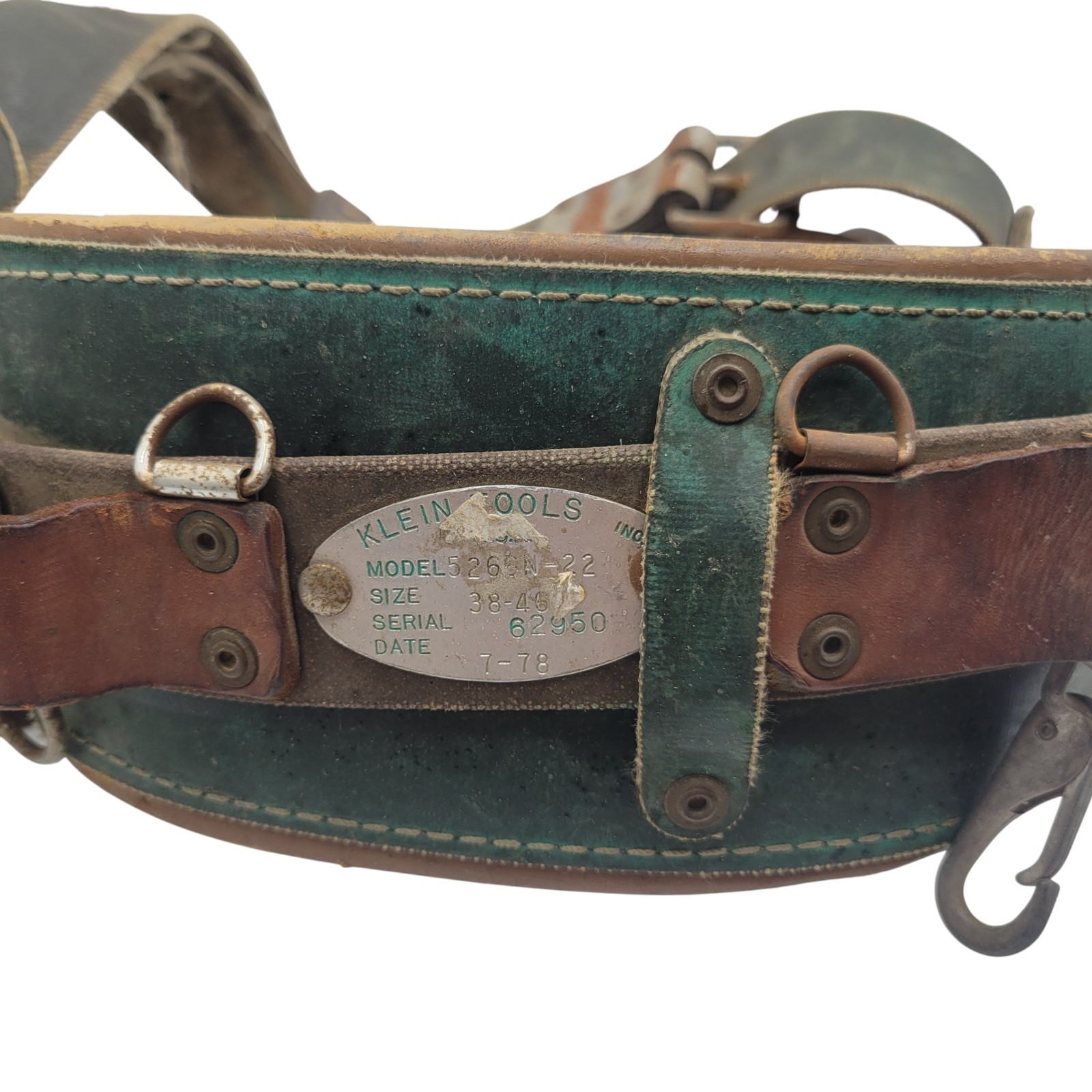 Klein Tools 5266N-22D Semi-Floating Body Belt Style 5266N 22-Inch Size 38-46 USE