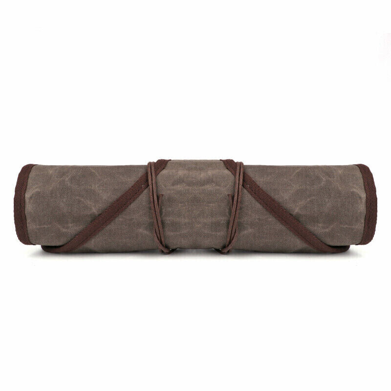Canvas Tool Roll Spanner Carve Knife Wrench Storage Pouch Chisel Pocket-TOURBON