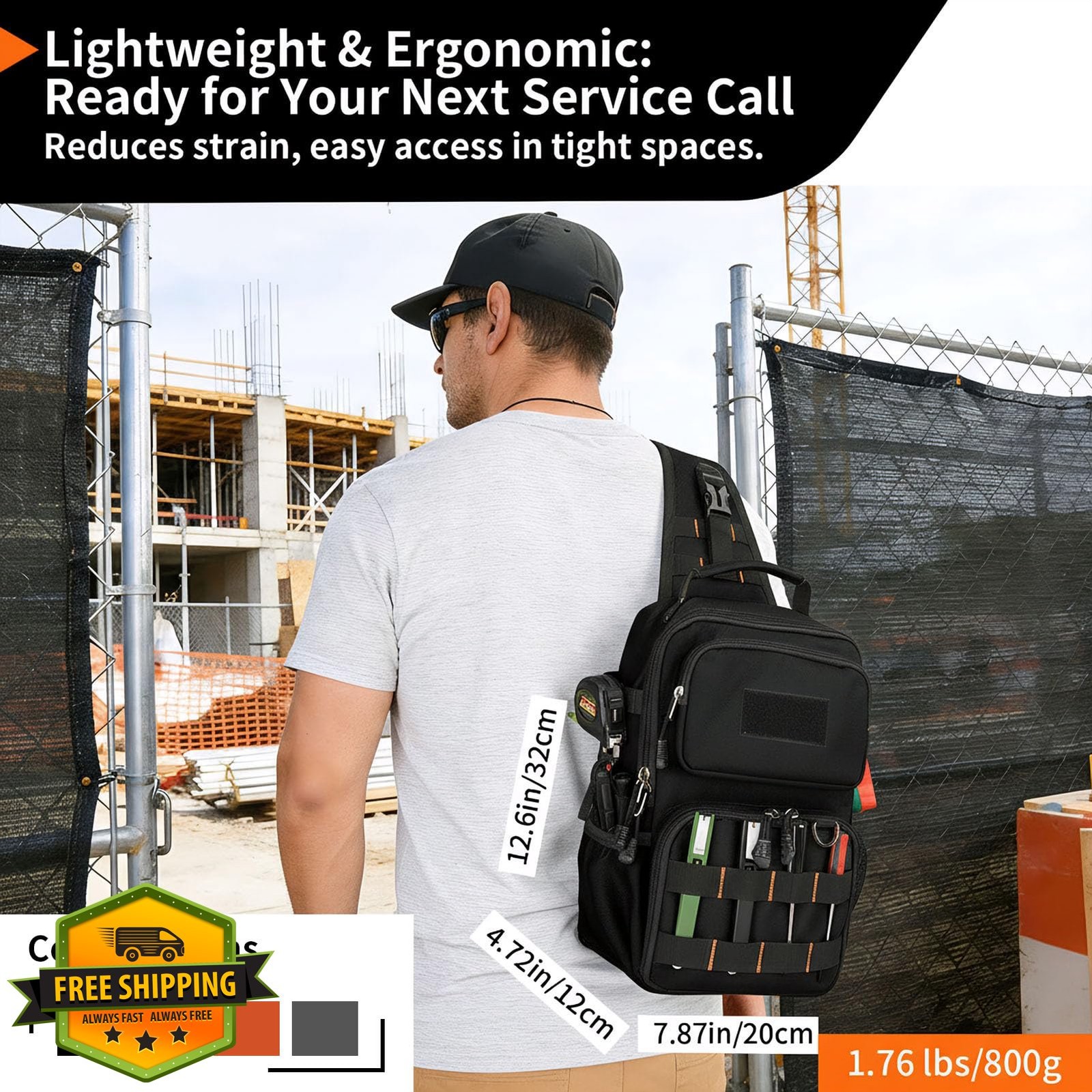 Rexmore Black Tool Chest Bag