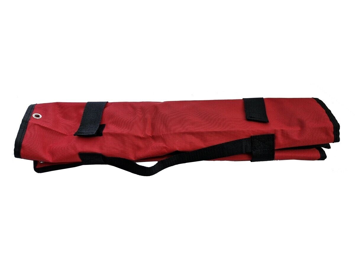 26 Metric Size Canvas Tool Roll Pouch for Ratchet Gear Spanner Wrench Storage