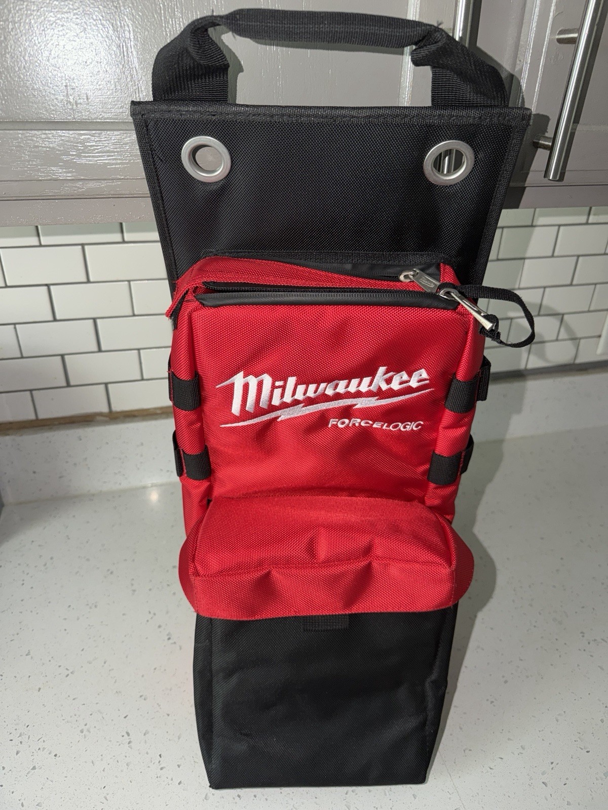 Milwaukee Force Logic Tool Bag Red/Black with Handle, 1 Item