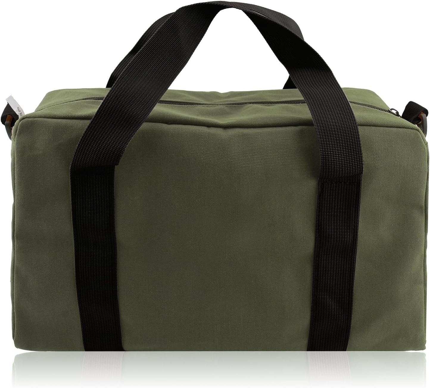 Small Tool Bag,Close Top Wide Mouth Tool Organizer (Army Green, 12 Inch)