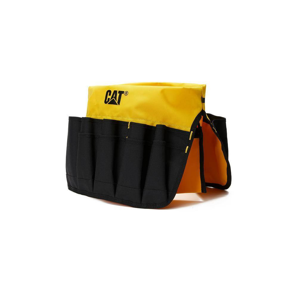 Tool Storage, 18 In., 26 Pockets , Black and Yellow, 600-D Polyester ,Bucket Org