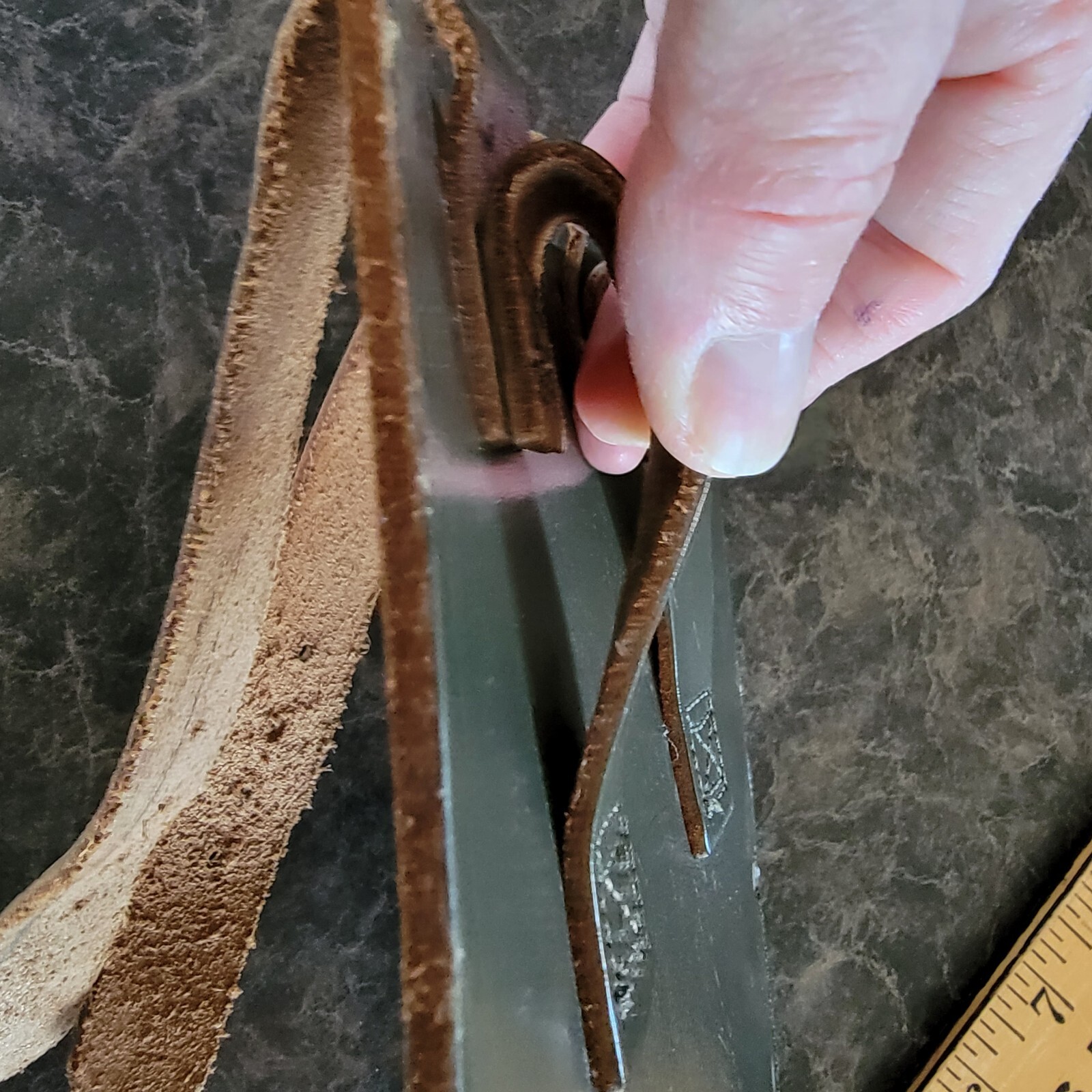 Heavy Duty Leather Tool Belt Accessories Loop Attachment Hunting military green