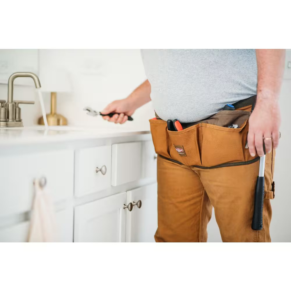 BUCKET BOSS 23 In. 13-Pocket Duckwear Super Waist Tool Work Apron