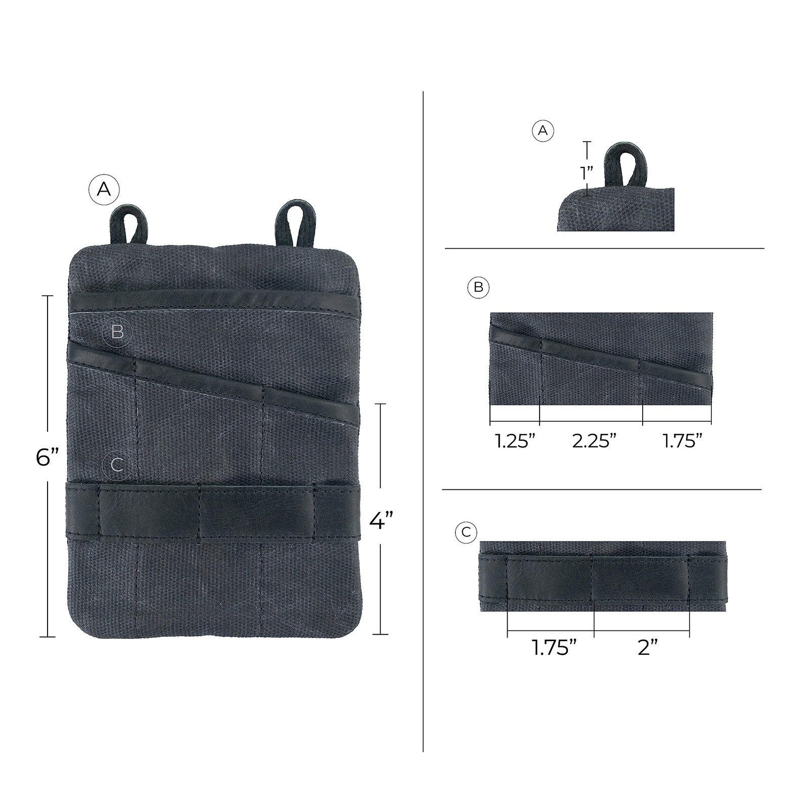 Hide & Drink, Multi-Tool Pocket Pouch XL, Compact Multipurpose EDC Zippered B…