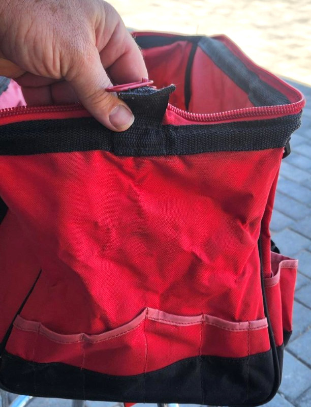 Jumbo! 18″! PT Performance Tool Bag /Tote! ~Red Nylon! Lots of Storage Pockets!