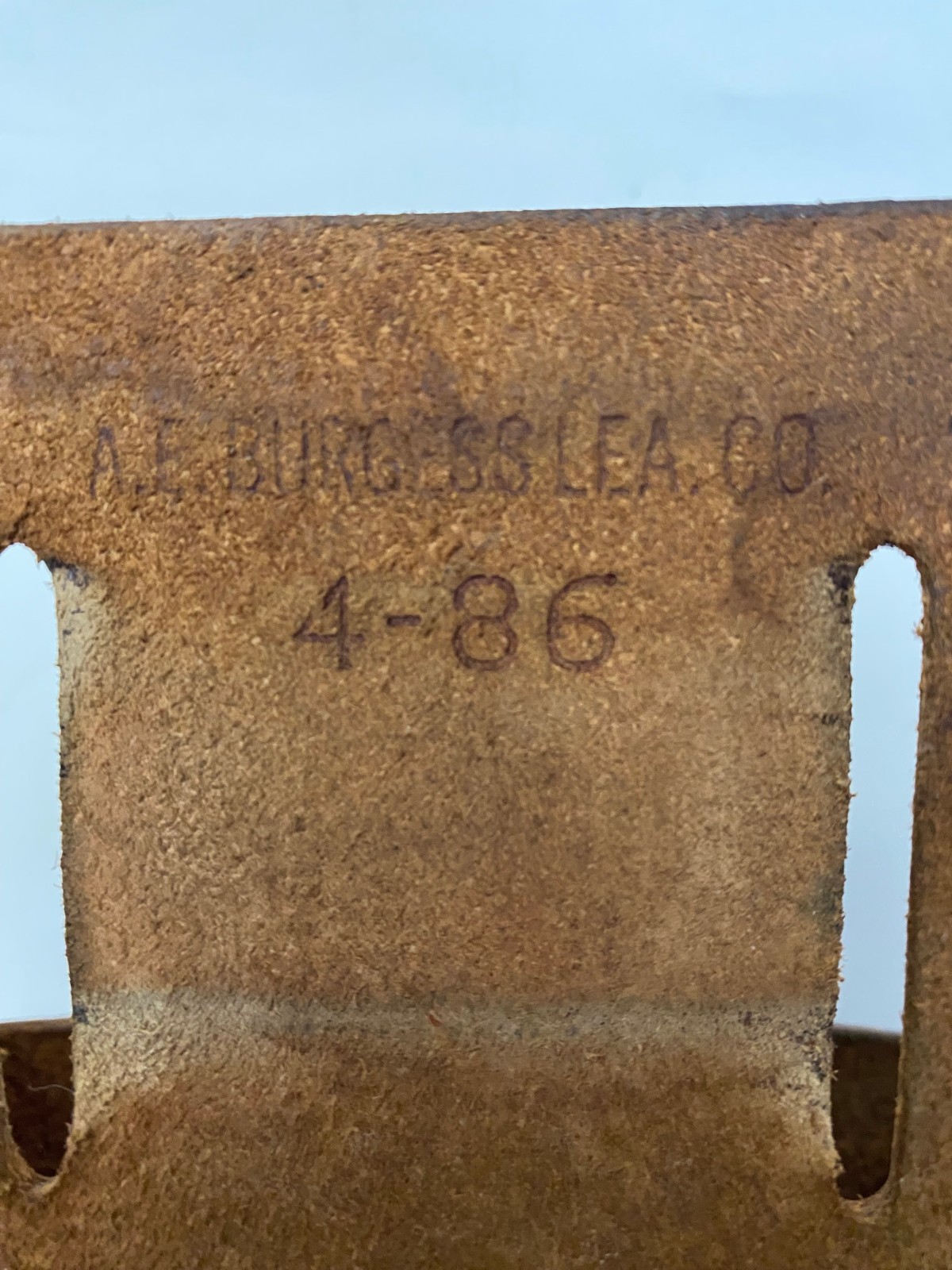 Vintage A E Burgess Co Leather 9 Pocket Electrician Pouch for Tool belt USA Made
