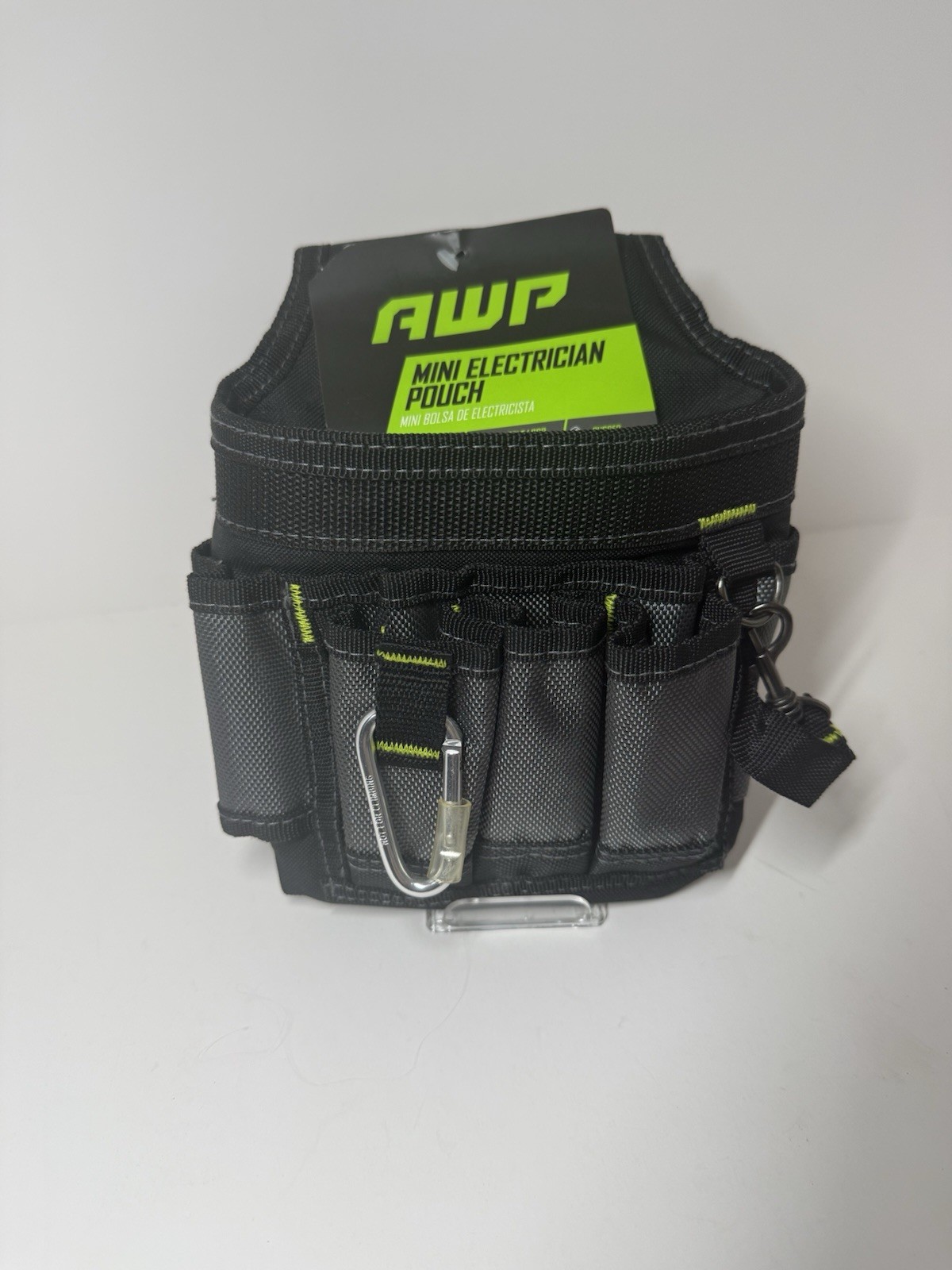 AWP Ballistic Nylon Mini Tool Pouch Multi-Pocket Organizer for Electricians, Pro