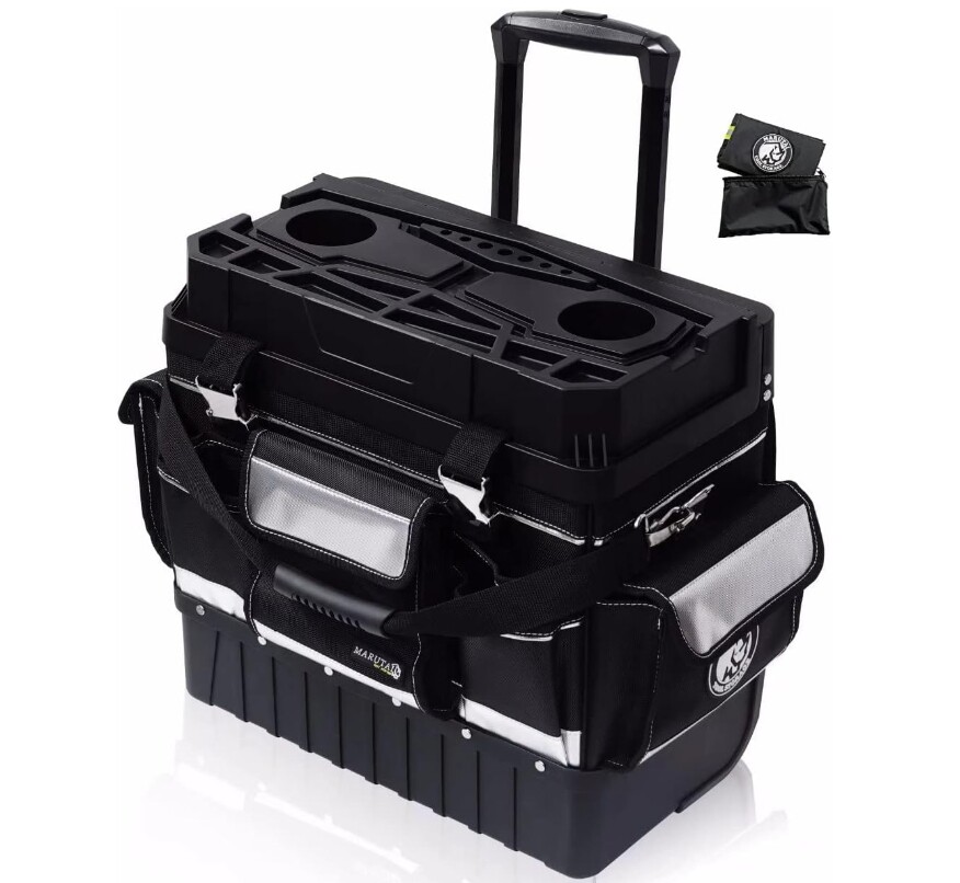 18» Rolling Tool Bag with Wheels, Tool Bags Organizer 330lbs Load Rated