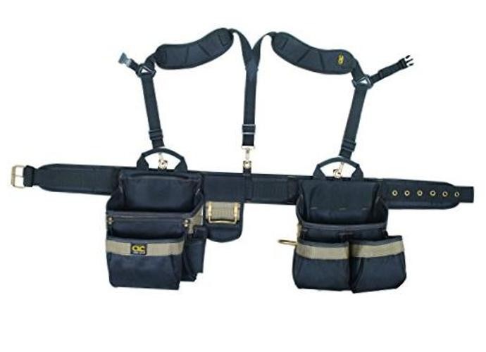 CLC 1614 20 Pocket, Heavy Duty Framers 5 Piece Comfortlift Combo Tool Belt