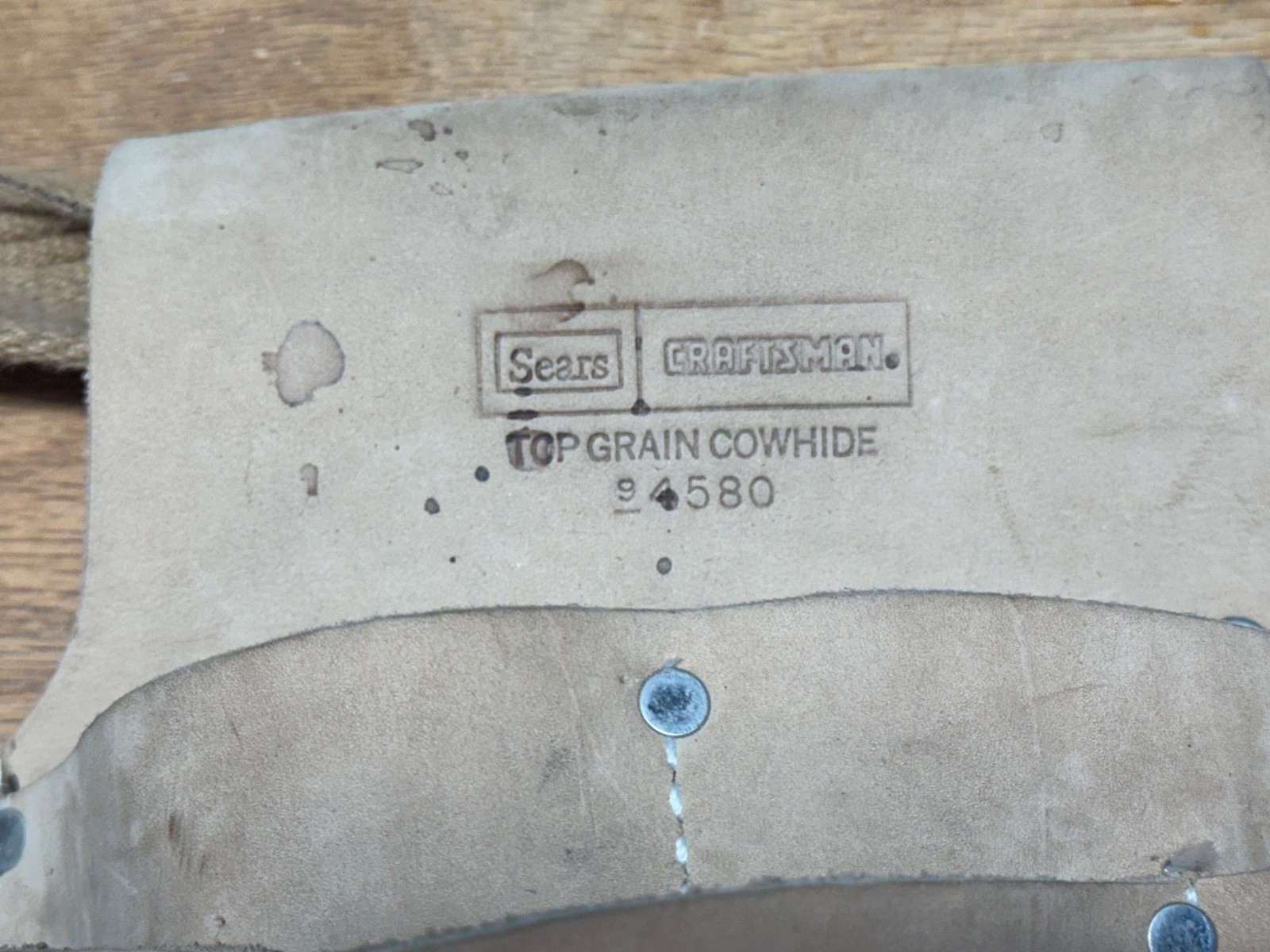 Vintage Sears Craftsman Leather Electrician’s Pouch w/Adjustable Belt 9-4580