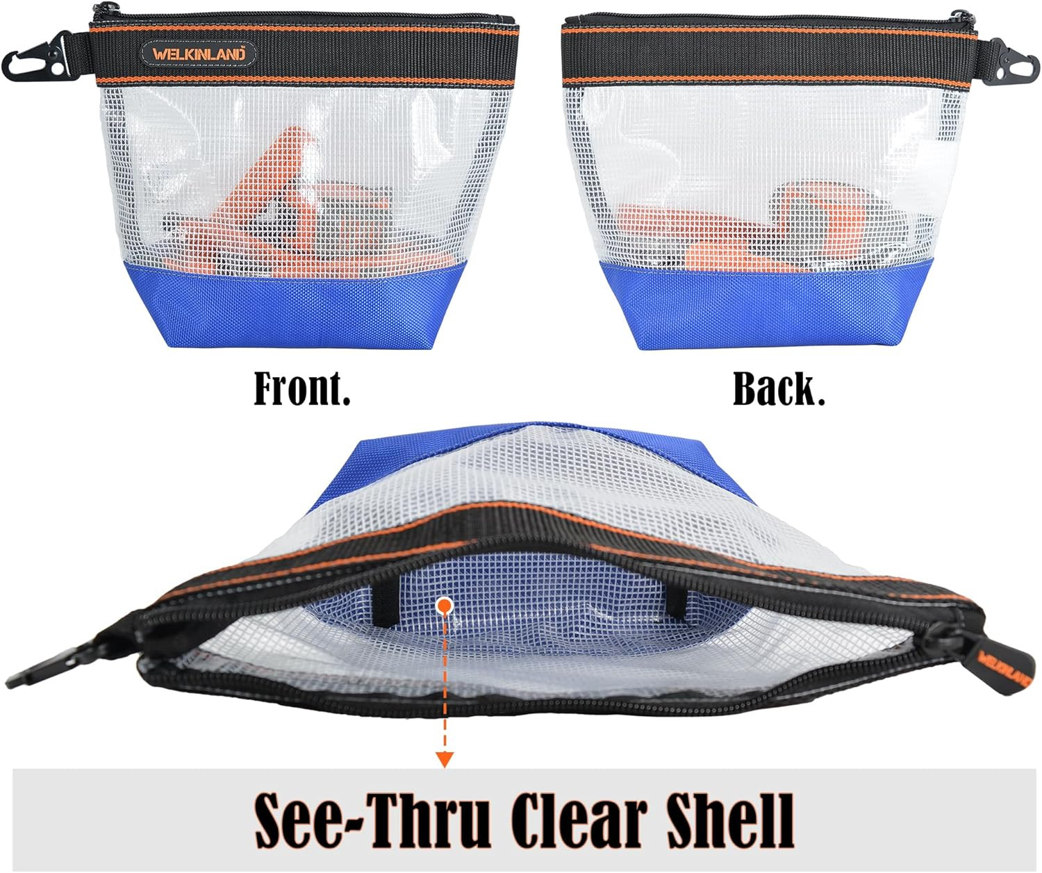 16″ Tool Bag Set with 4 Zipper Pouches for Ultimate Organization & Storage