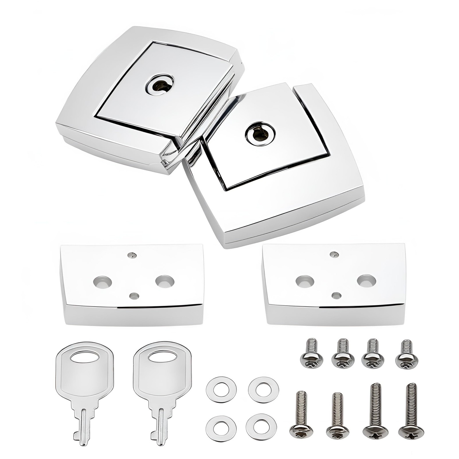 Tour Pack Pak Latches Contains Lock’s Spacers for Harley Davidson Touring Cla…