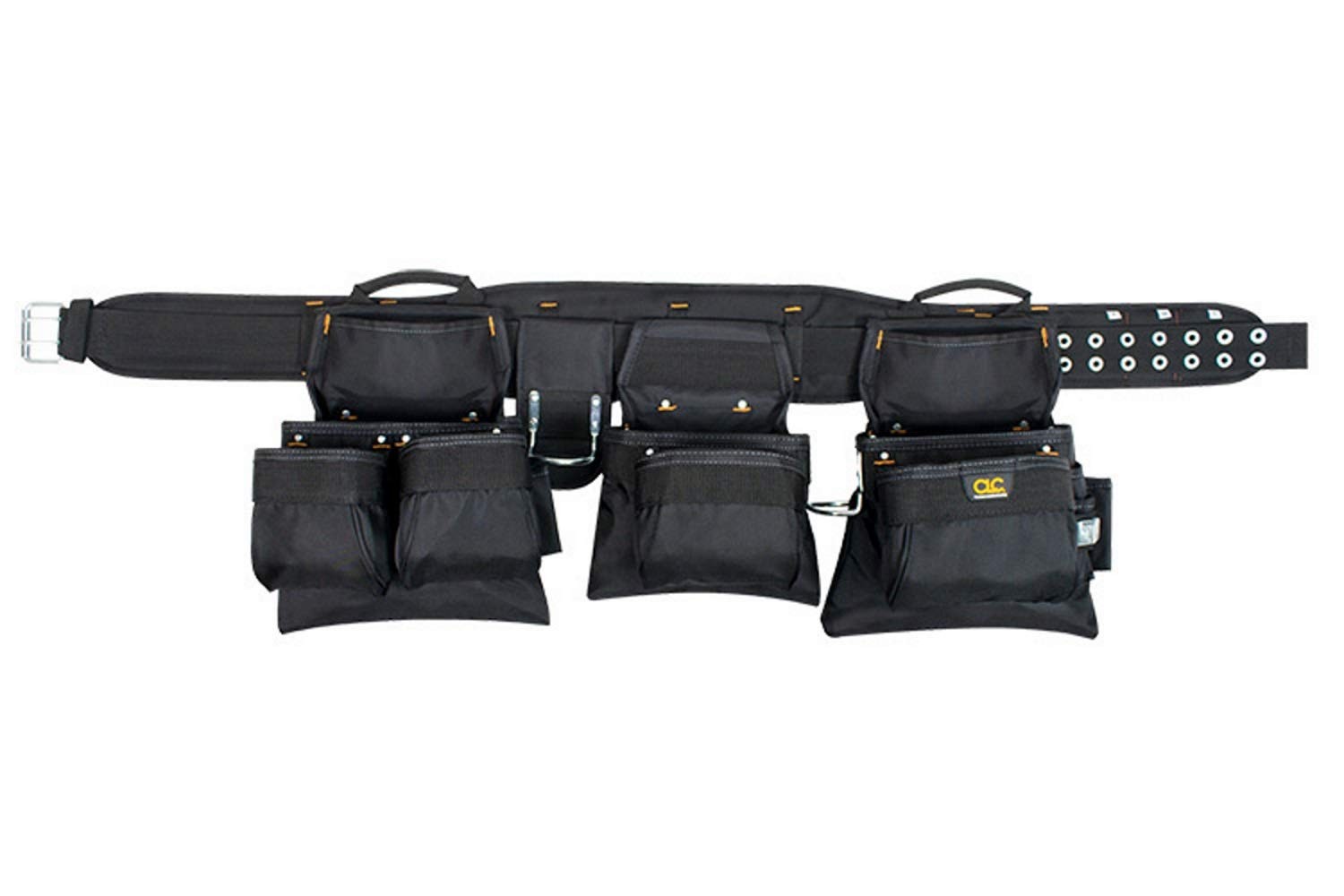 CLC Custom Leathercraft 5605XL Professional Carpenter’s Combo, black, 18-Pocket