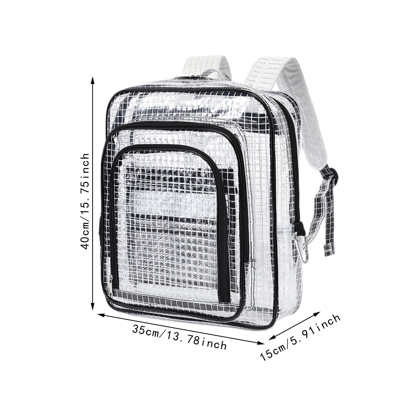 Clear Backpack Cleanroom Tool Bag Portable Storage Transparent Daypack Engineer