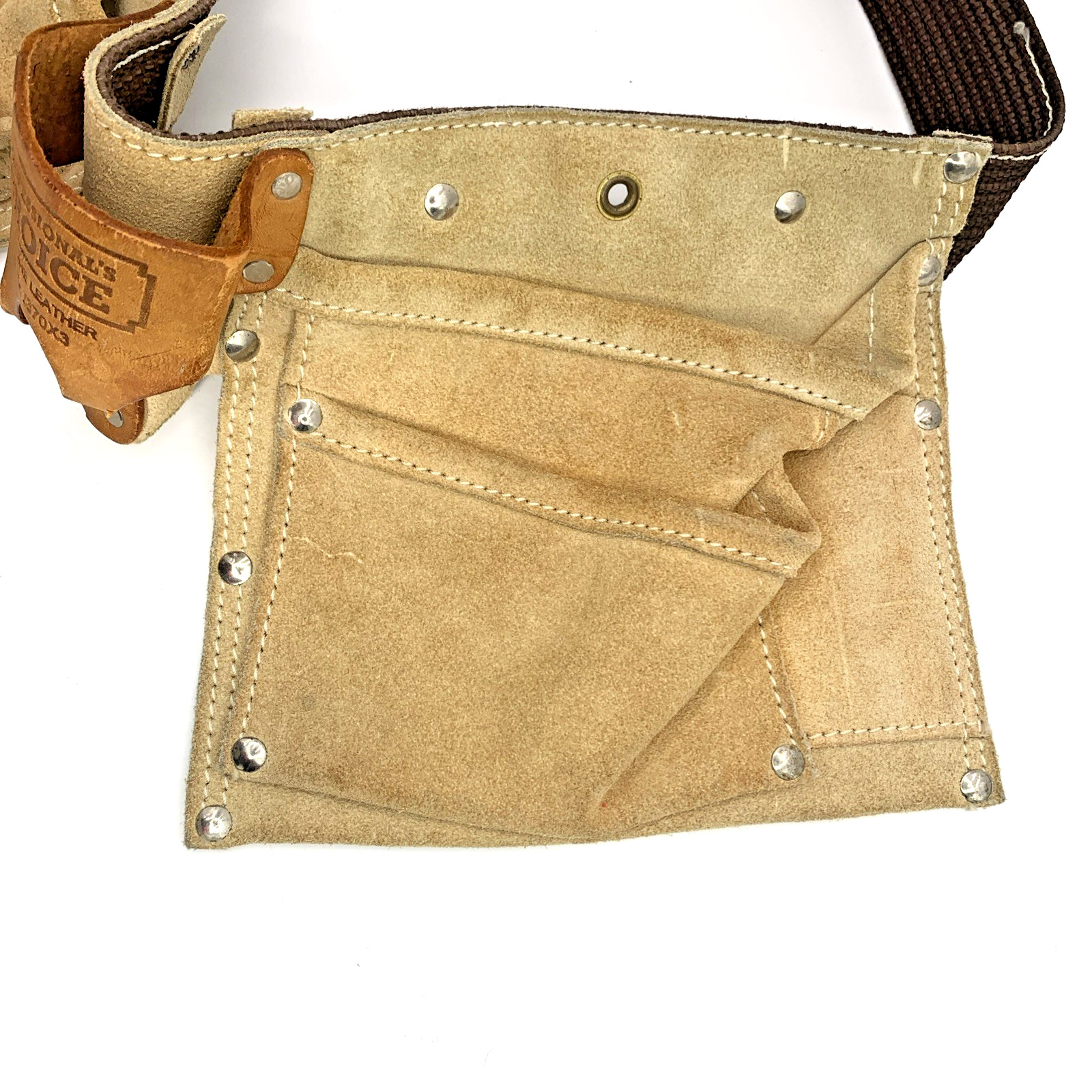 Professional Choice 1370X3 Genuine Leather Carpenter Tool Belt NOS New Old Stock
