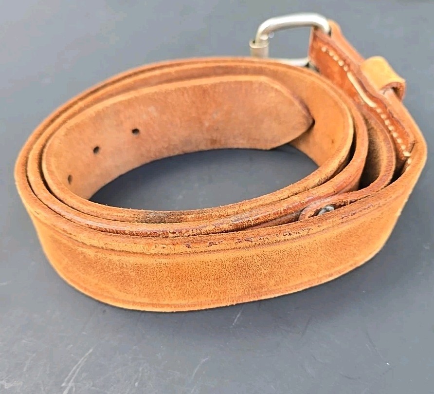 Vintage W. M. Bashlin Co. Linesman Tool Belt, #628-46 100% Distressed Leather