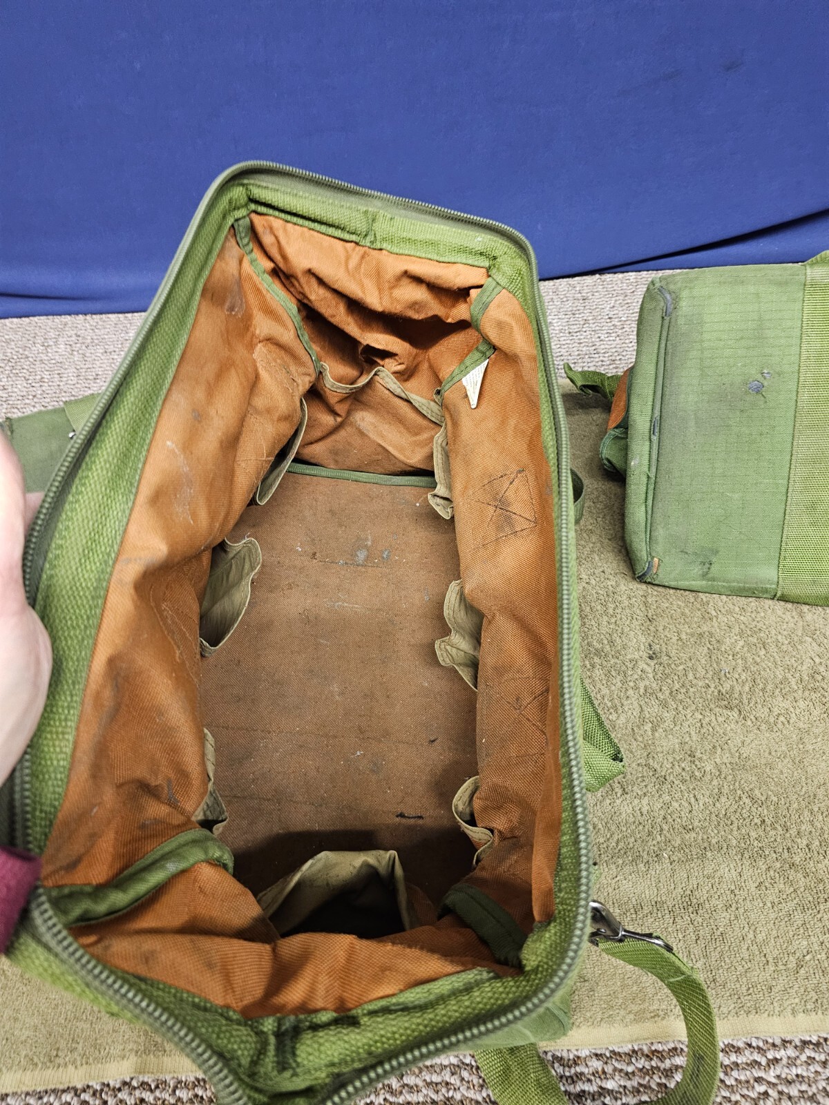 3 Bucket Boss Mechanics Canvas Tool Bags Zipper Bag Green Large Military