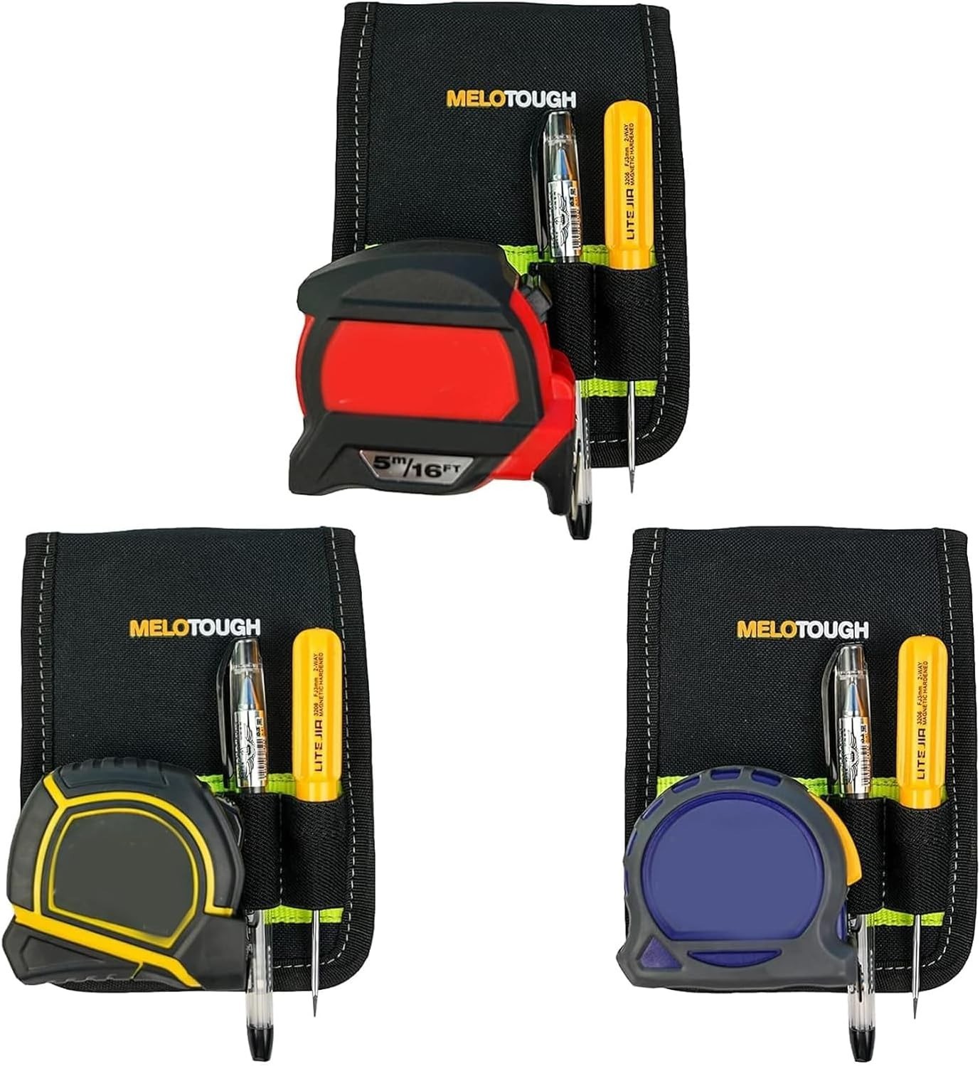 Reflective Tool Belt Hook with Buckle Closure – Organize Your Tools Efficiently