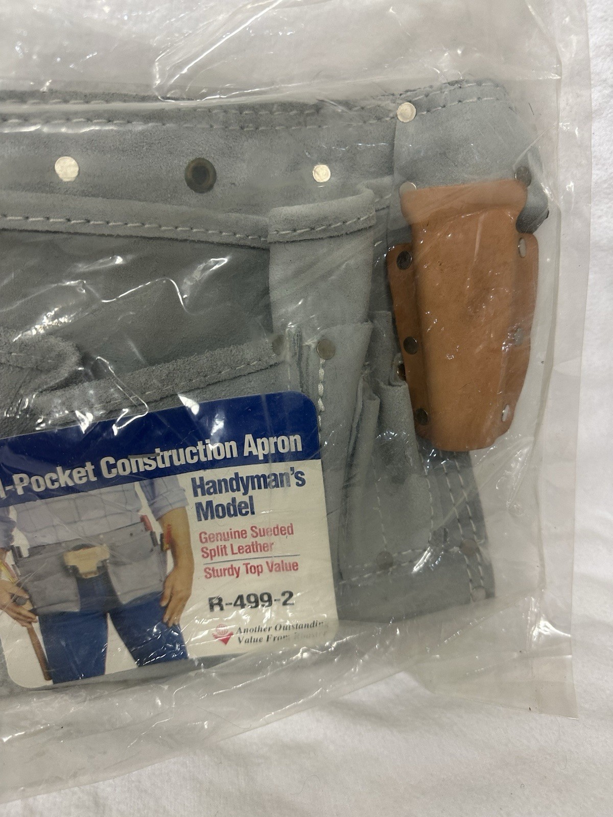 Rooster Construction Apron Carpenter Tool Belt Leather R-499-2 11 Pockets