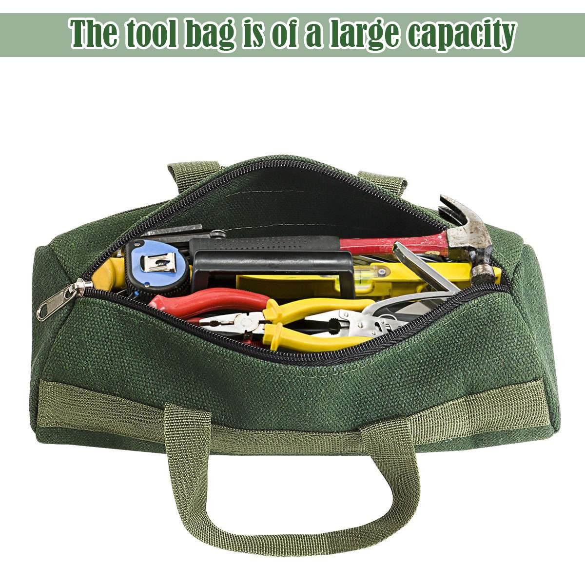 Canvas Tool Bag Heavy Duty Carry Tote Storage Work Utility Mechanics Waterproof