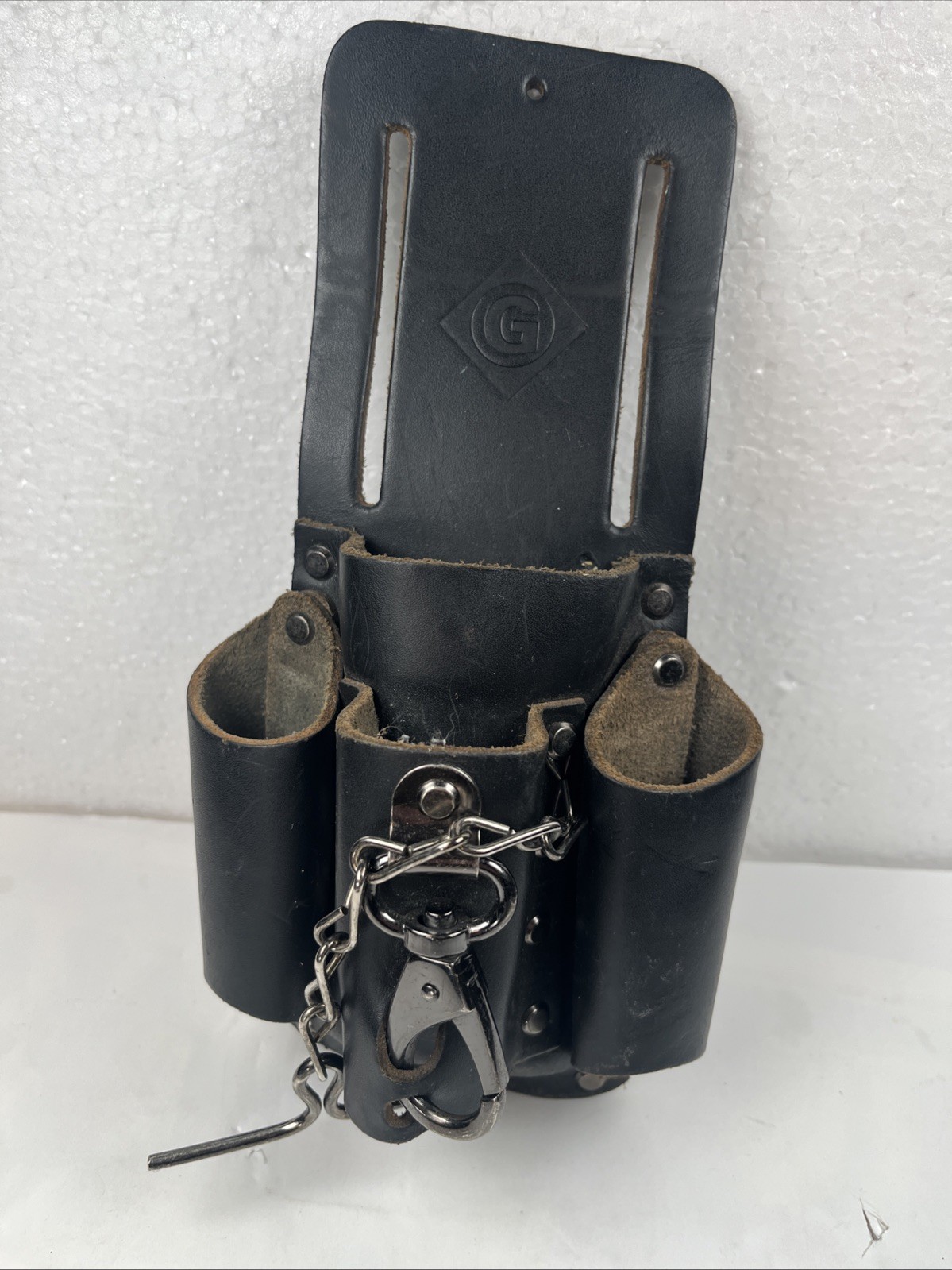 Greenlee Leather Electrician Tool Pouch Belt Holster R Pocket Lineman Holder