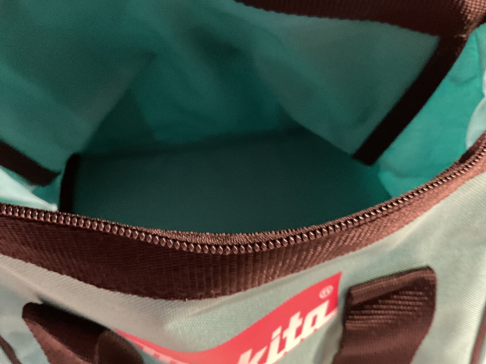 MAKITA Brand Tool Bag Small 11 x 10 x8 Canvas Zipper Handles teal black NEW