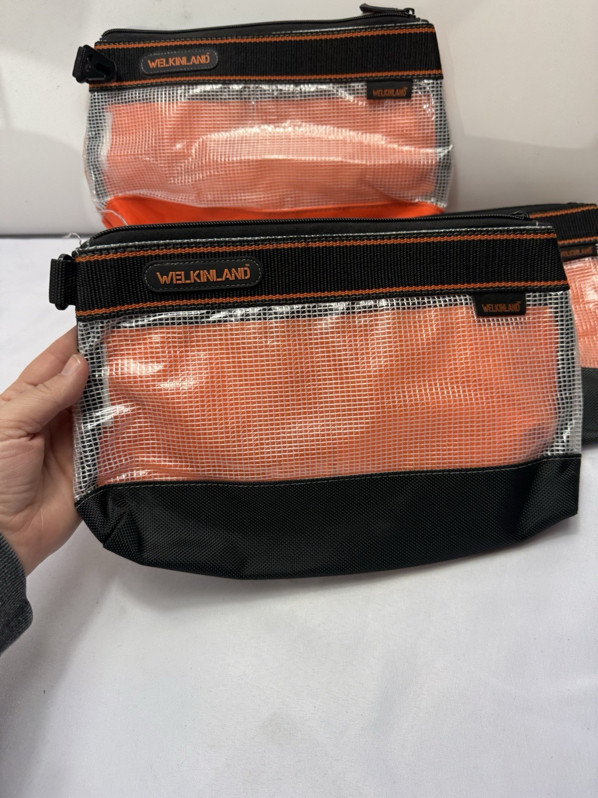 Welkinland Clear Zipper Tool Pouch Set Of 3 Medium Organizers for Tools