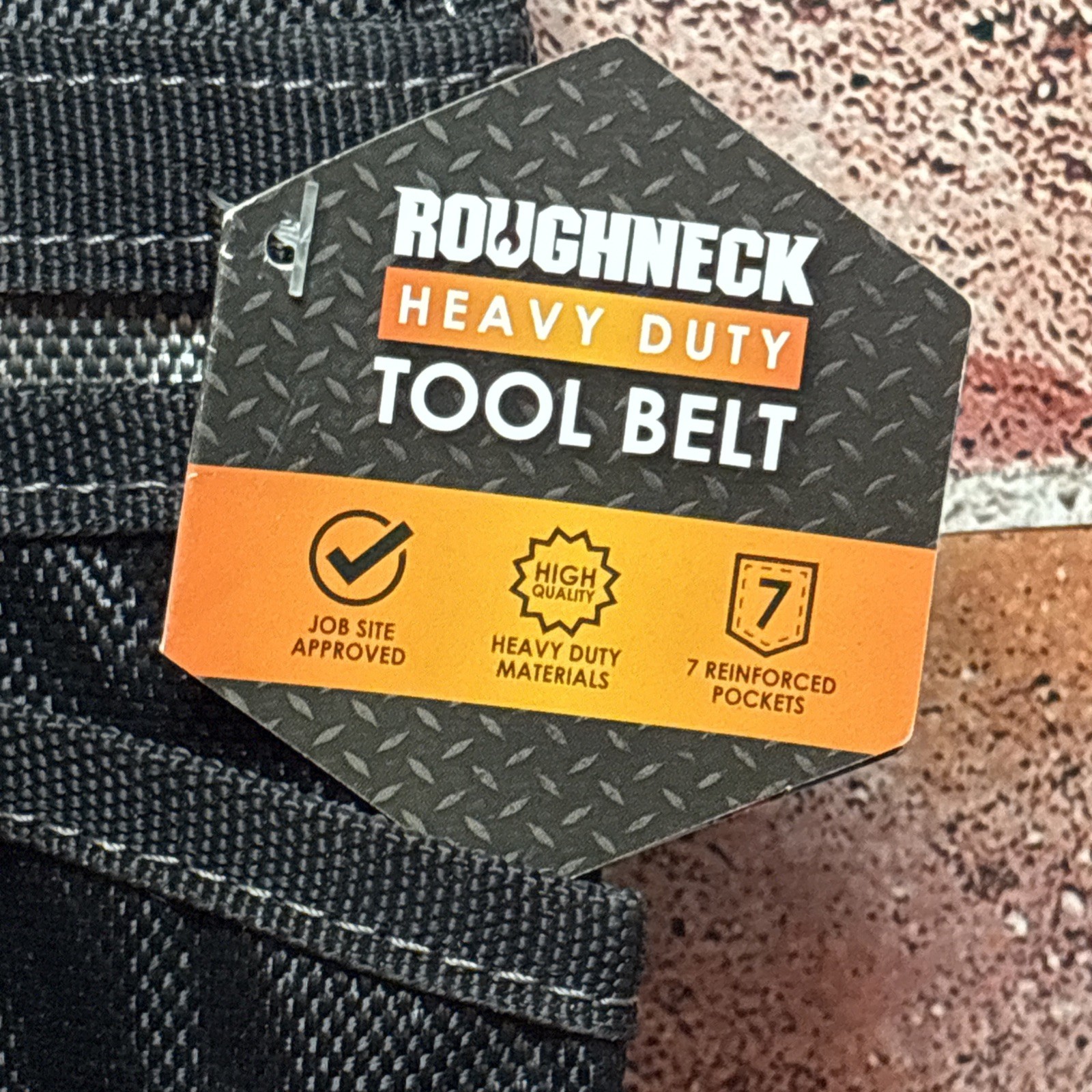Roughneck Heavy Duty Tool Belt Bag, Pouch, Holder With 7 Reinforced Pockets
